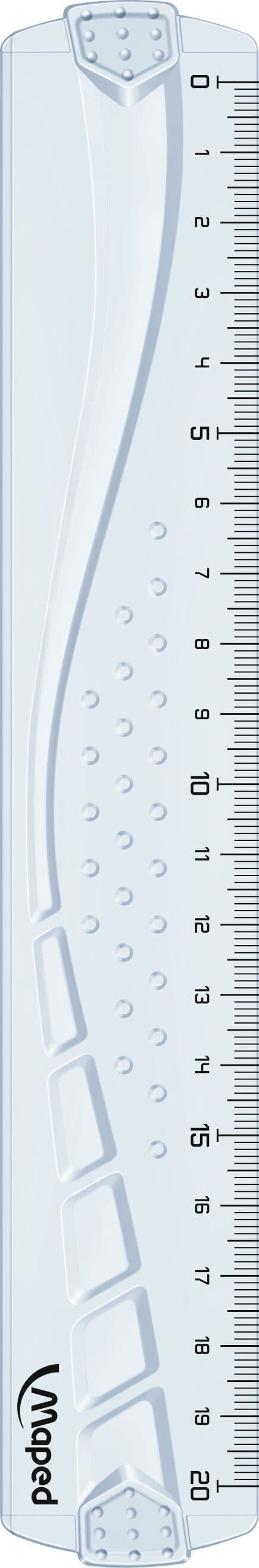 Liniaal Maped Geometric 20cm transparant 2