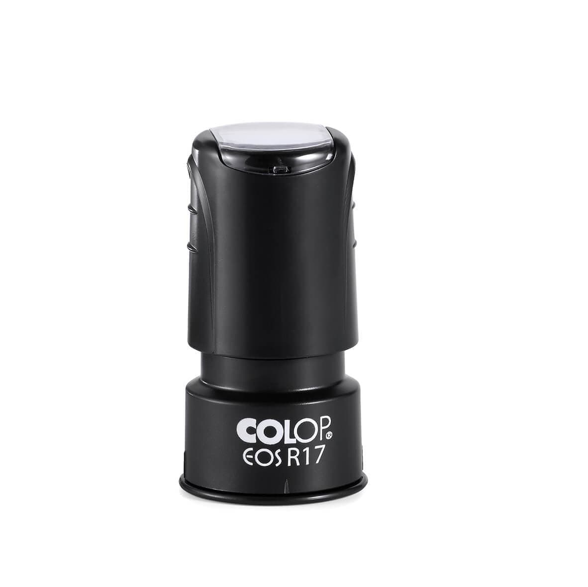 Tekststempel Colop EOS R 17 flashtechnologie met stempelplaat