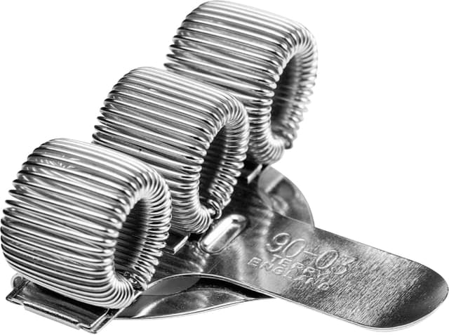 Penhouder Terry clip voor 3 pennen/potloden zilverkleurig 2