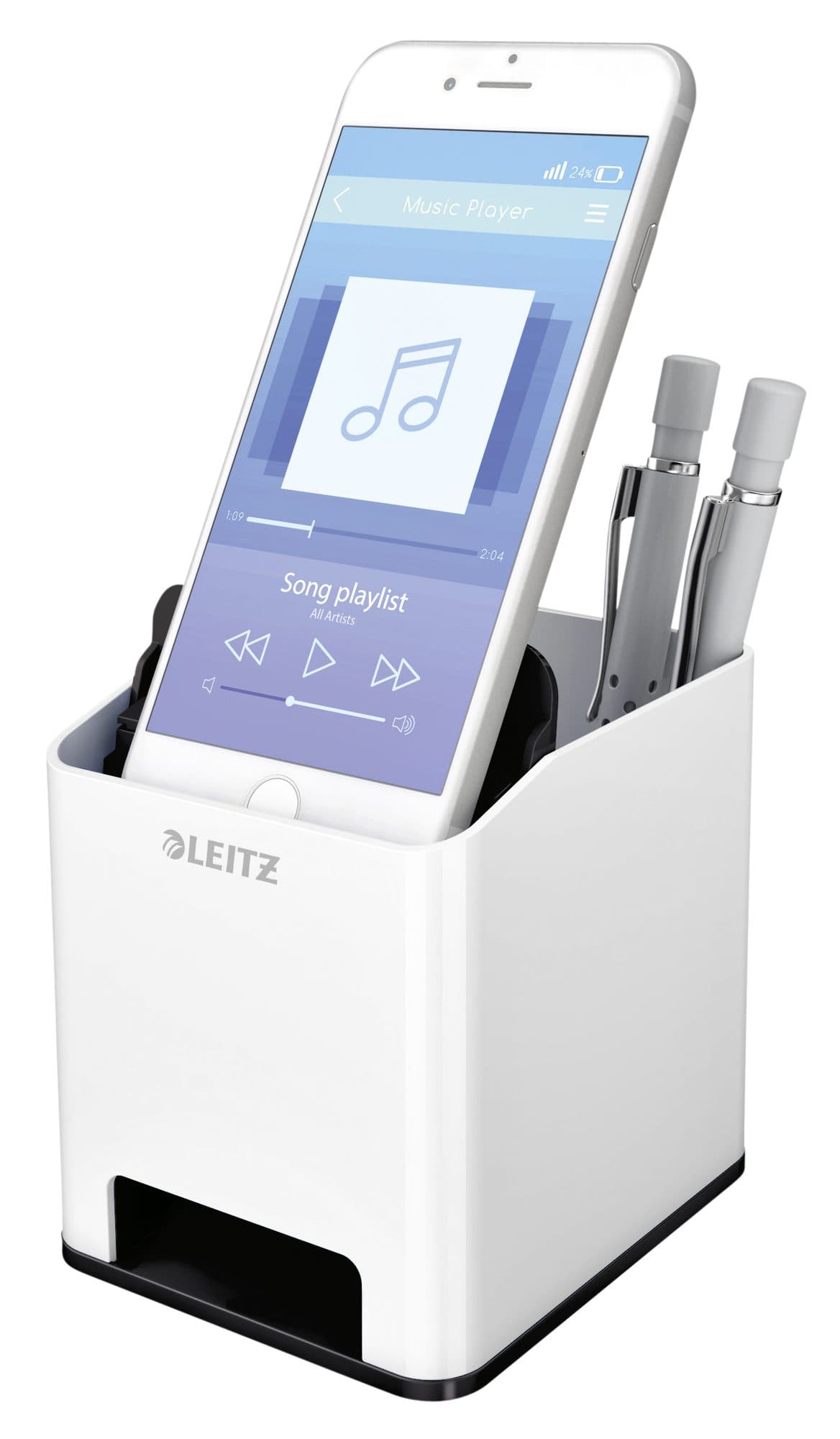 Pennenhouder Leitz WOW wit/zwart 2