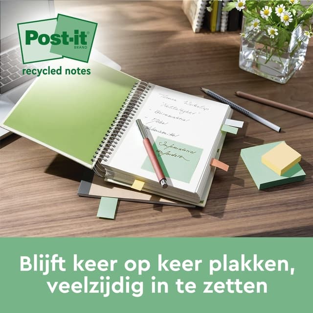 Memoblok Post-it 653-1RPT 38x51mm rainbow pastel 24 stuks 4