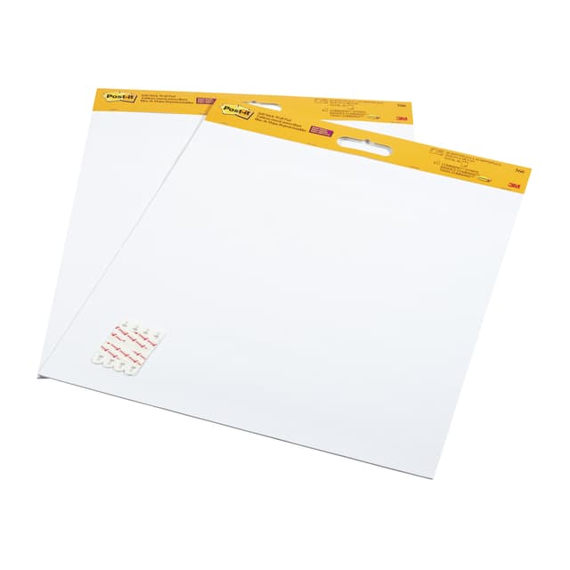 Meeting chart Post-it 566 Super Sticky 50.8x58.4cm wit incl Command bevestigingsstrip 2 stuks 2