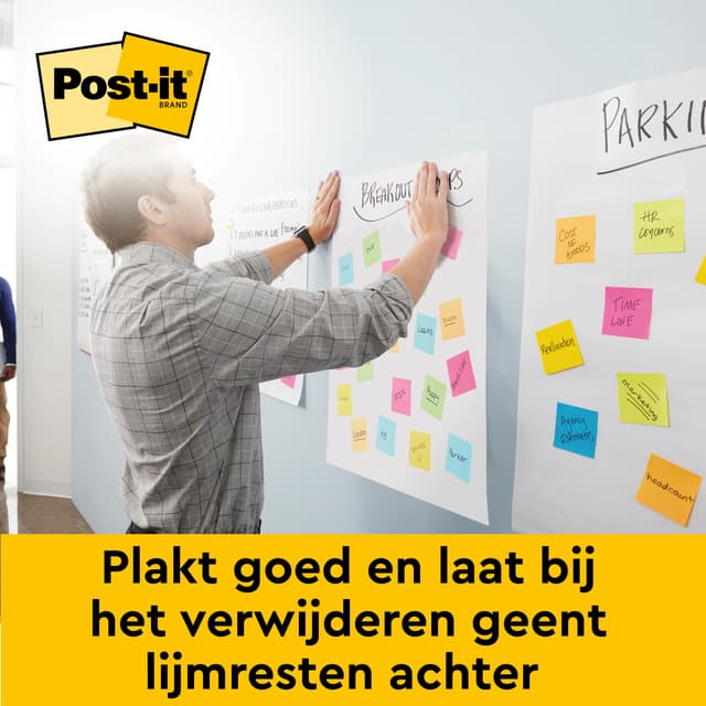 Meeting chart Post-it 566 Super Sticky 50.8x58.4cm wit incl Command bevestigingsstrip 2 stuks 5