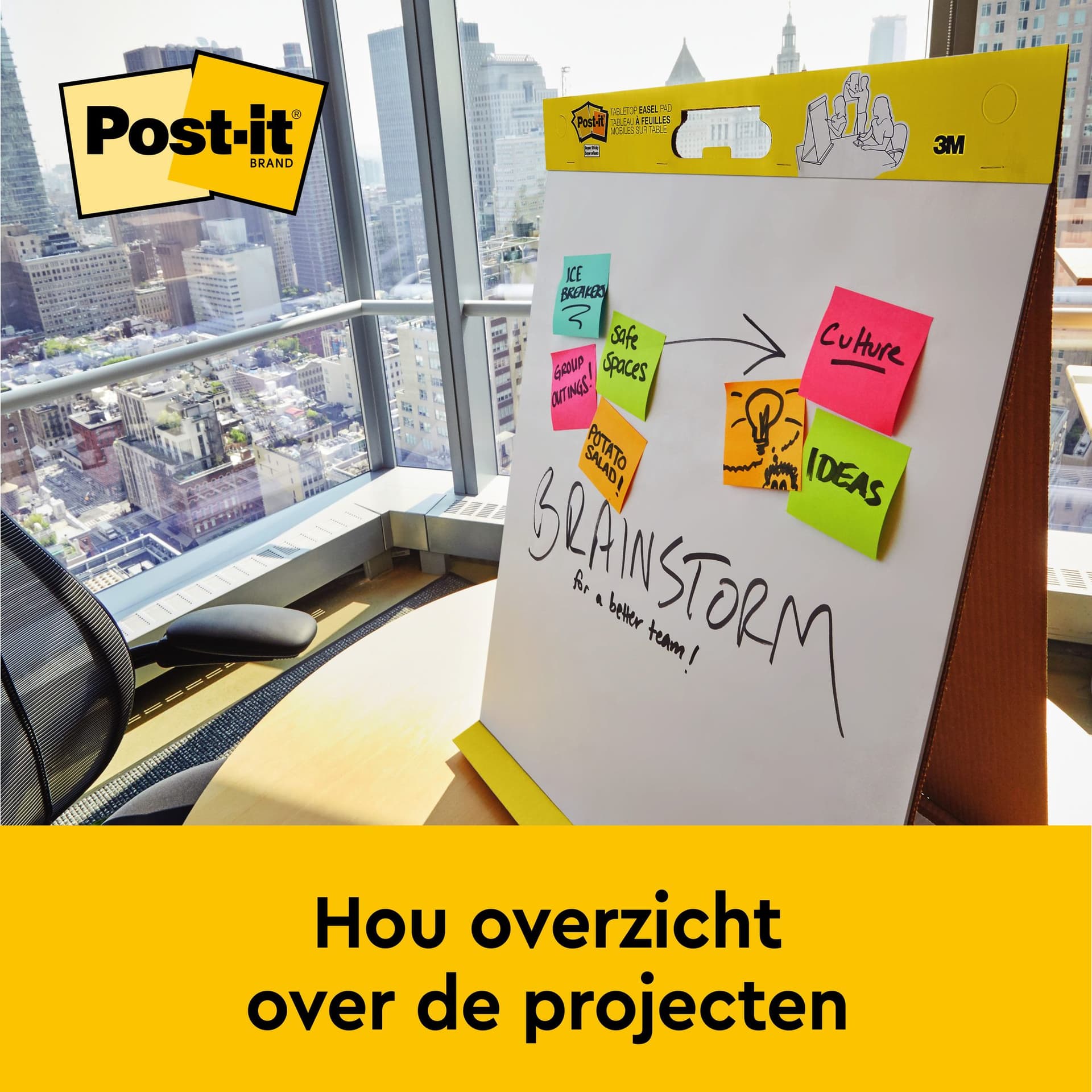 Meeting chart Post-it Super Sticky 563 50.8x58.4cm wit 20 vel 4