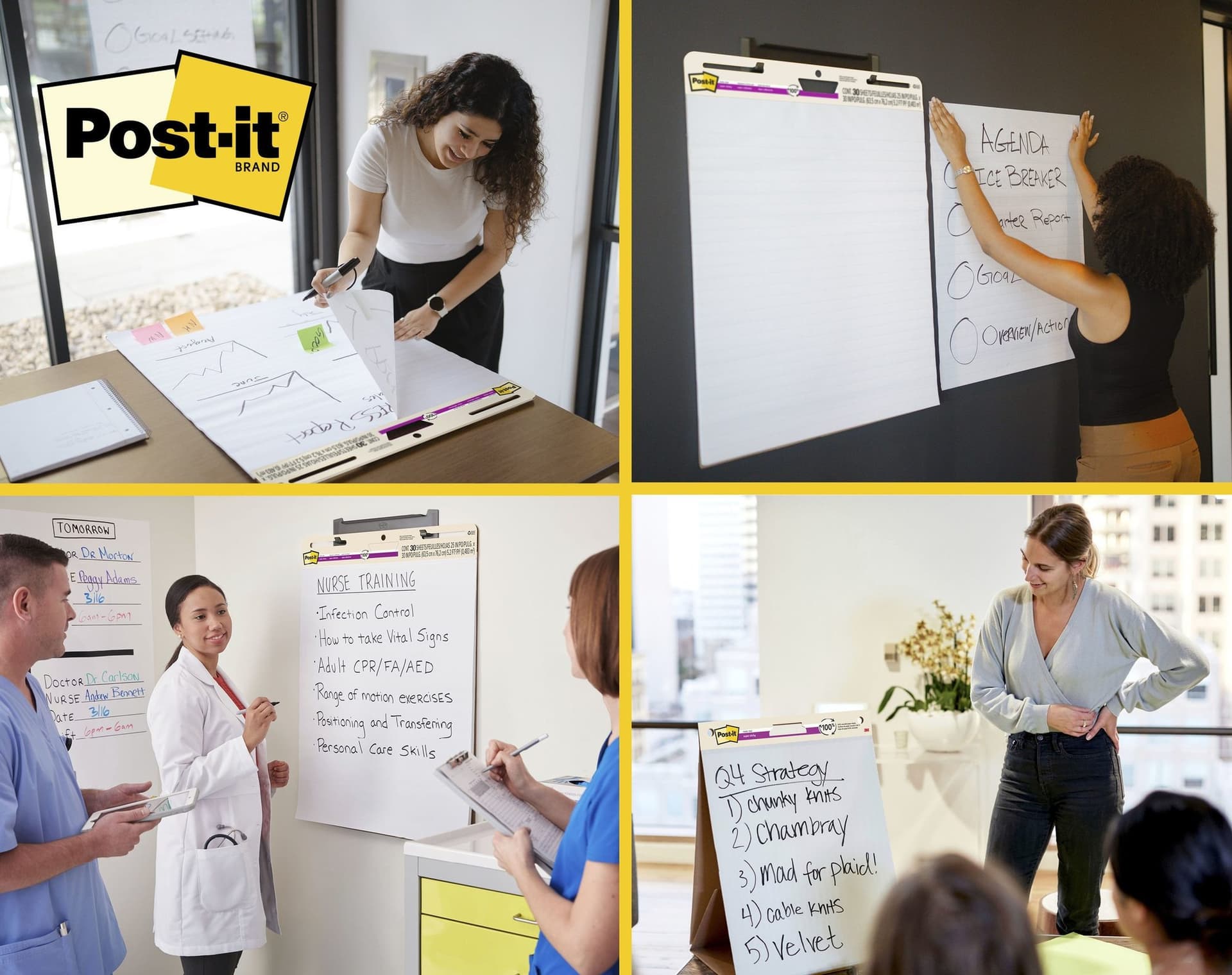 Meeting chart Post-it 559 Super Sticky 63.5x76.2mm wit 4+2 gratis 2