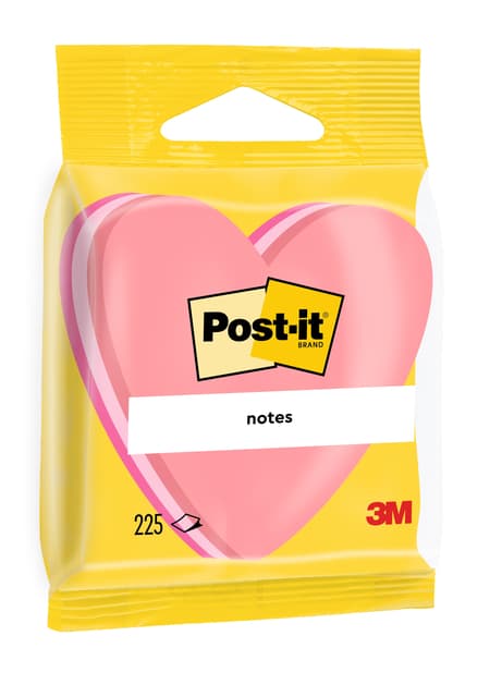 Memoblok Post-it Vormen 2007 70x70mm kubus hart roze 2