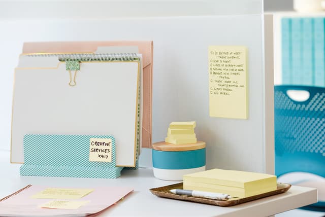Memoblok Post-it 654 Super Sticky 76x76mm geel 14+2 gratis 6