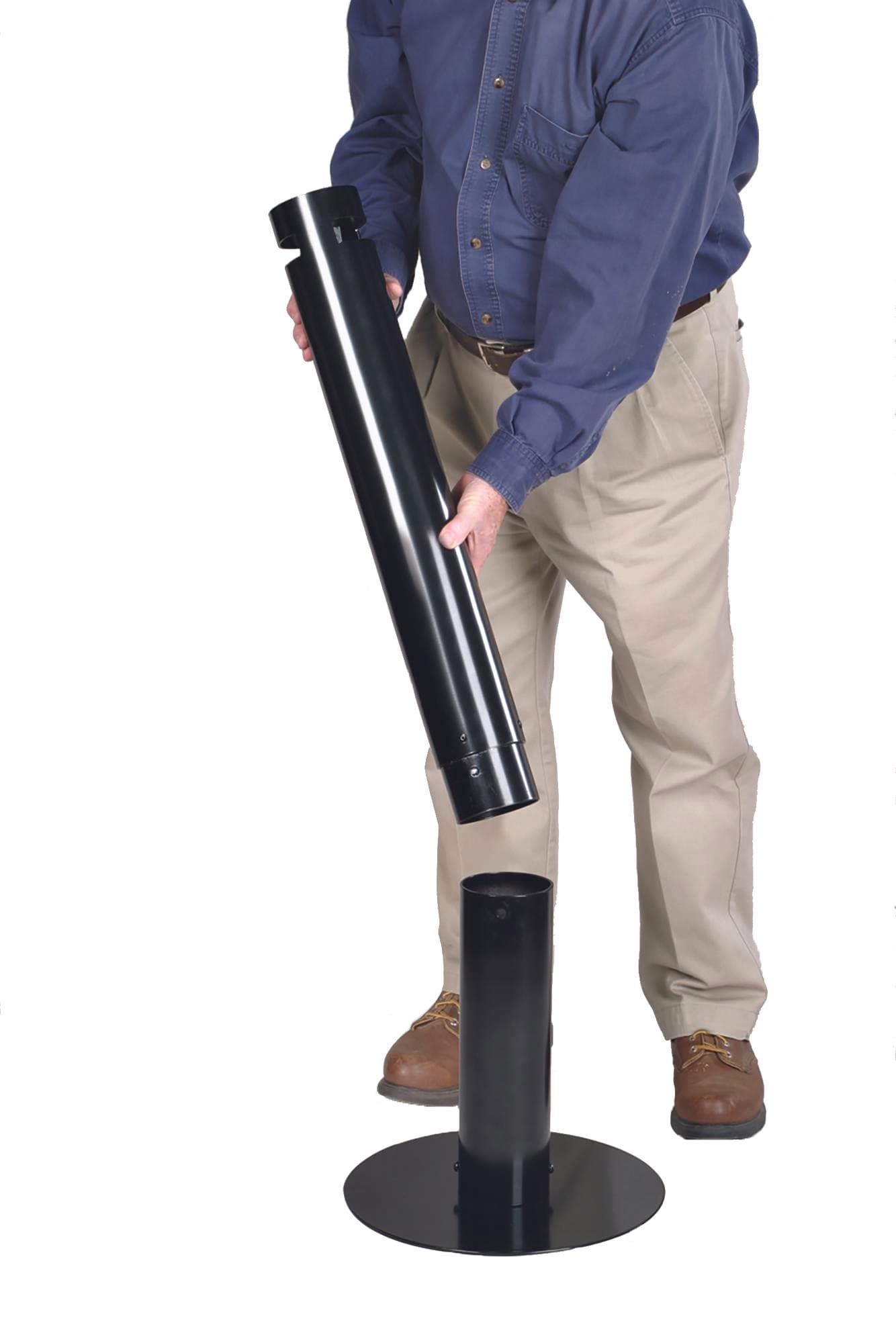 Asbak Rubbermaid Smokers' Pole vrijstaand zwart 3