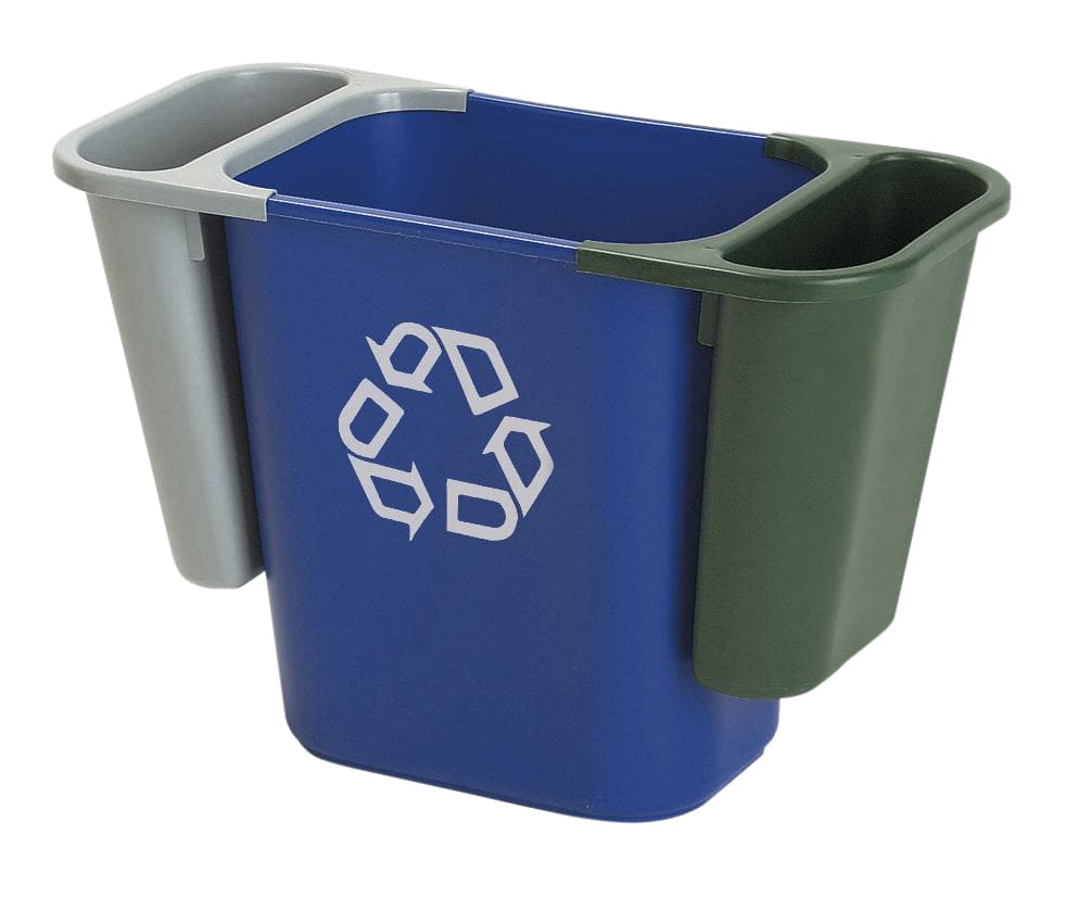 Papierbak Rubbermaid recycling medium 26L blauw 2