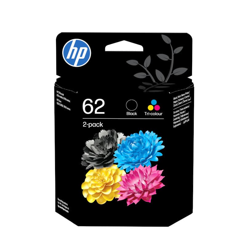 Inktcartridge HP N9J71AE 62  zwart + kleur 2