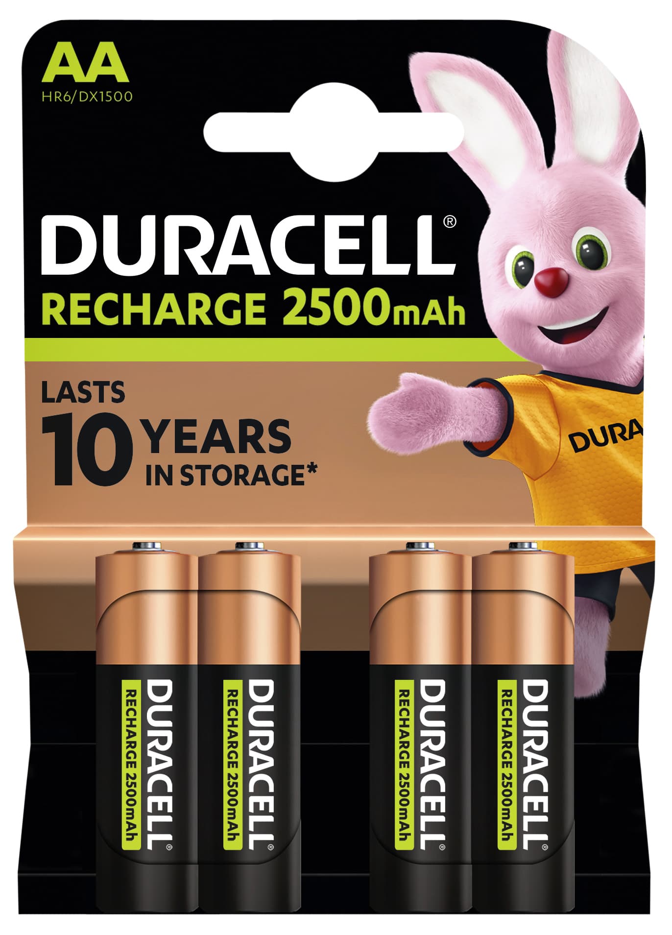 Batterij oplaadbaar Duracell 4x AA 2500mAh Ultra