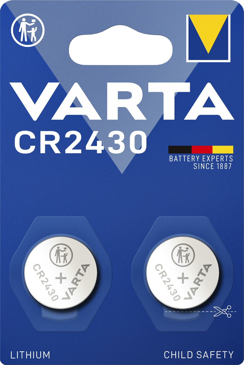 Batterij VARTA knoopcel 2x CR2430 lithium