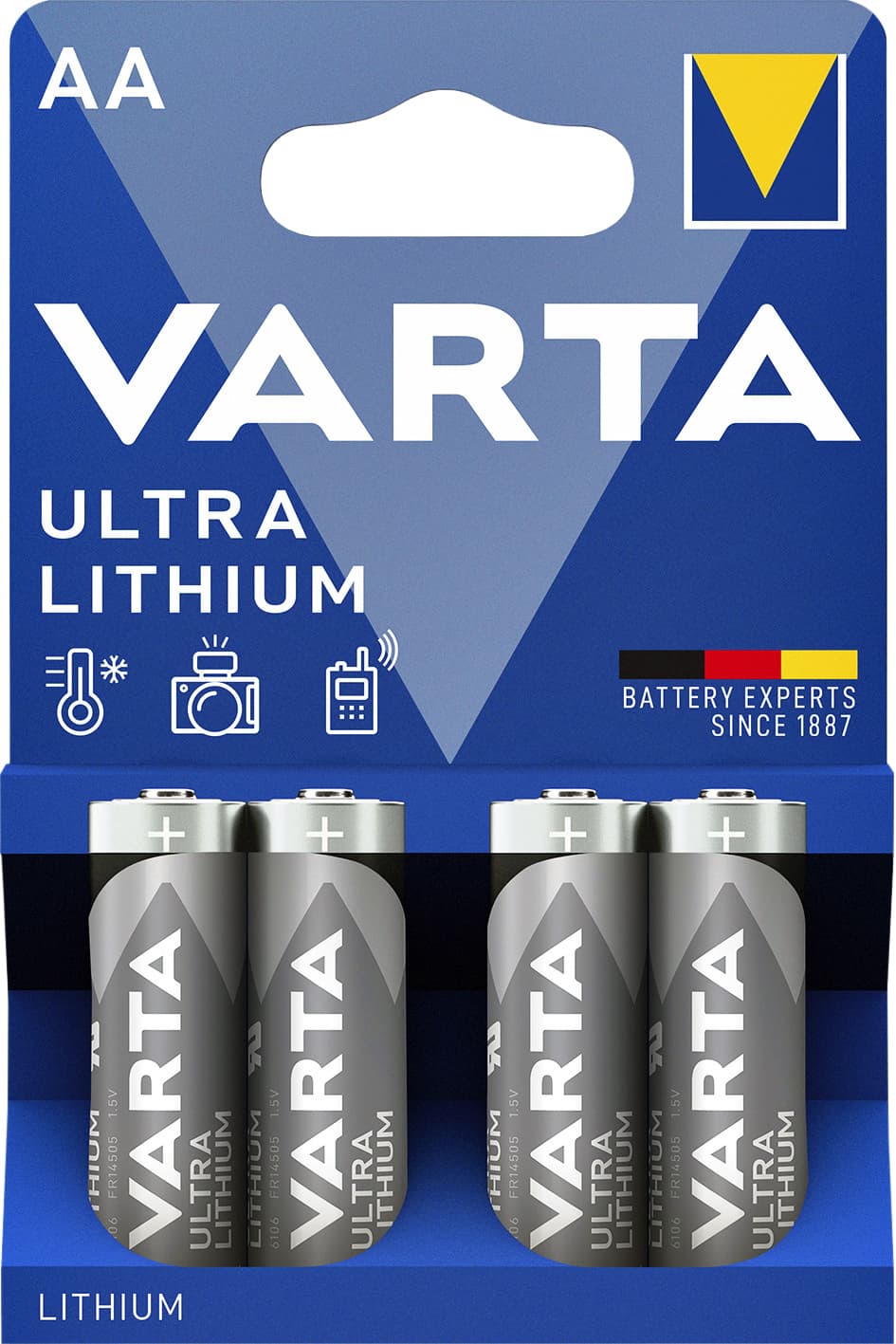 Batterij VARTA Ultra lithium 4x AA