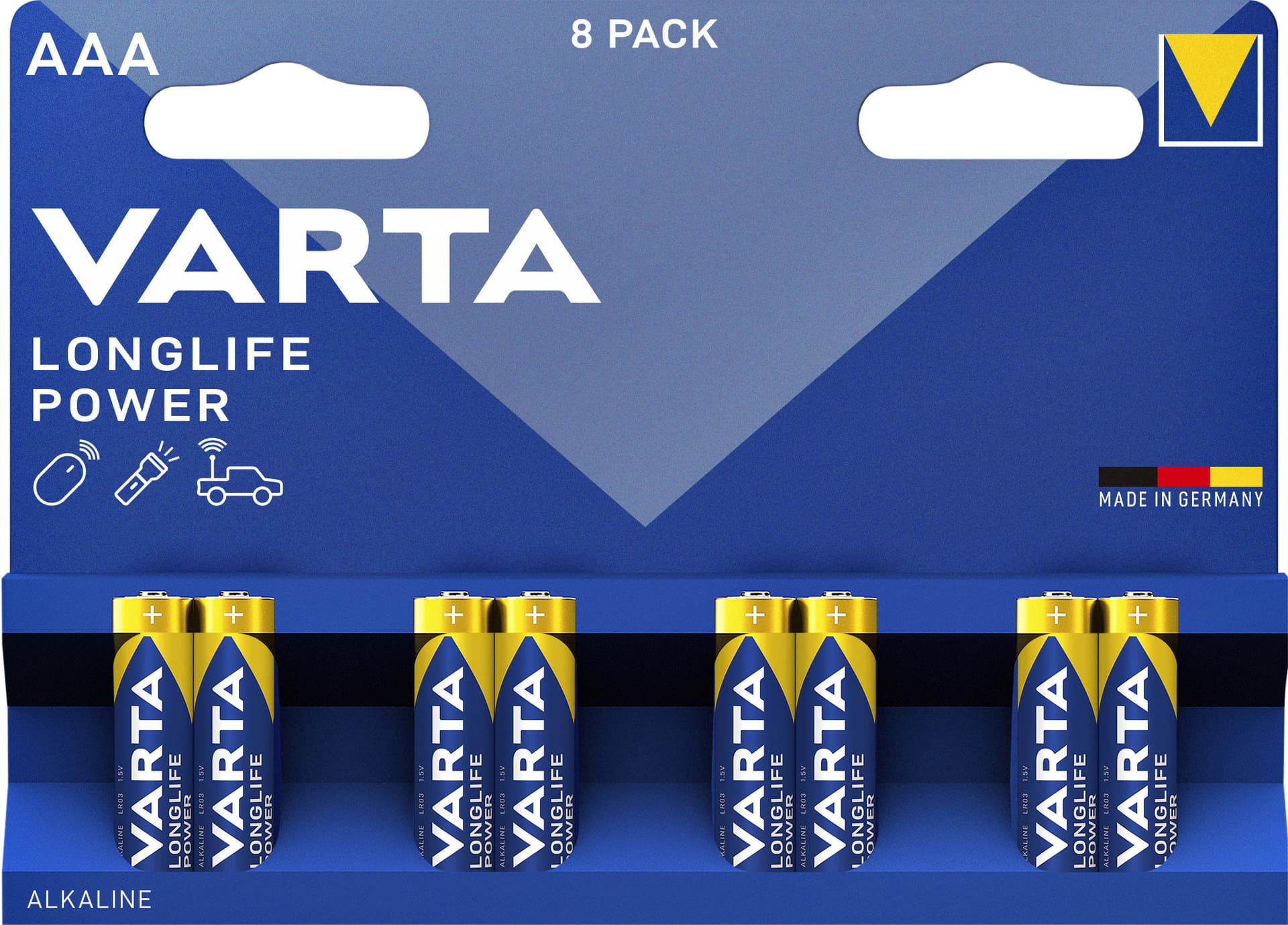 Batterij VARTA Longlife Power 8x AAA