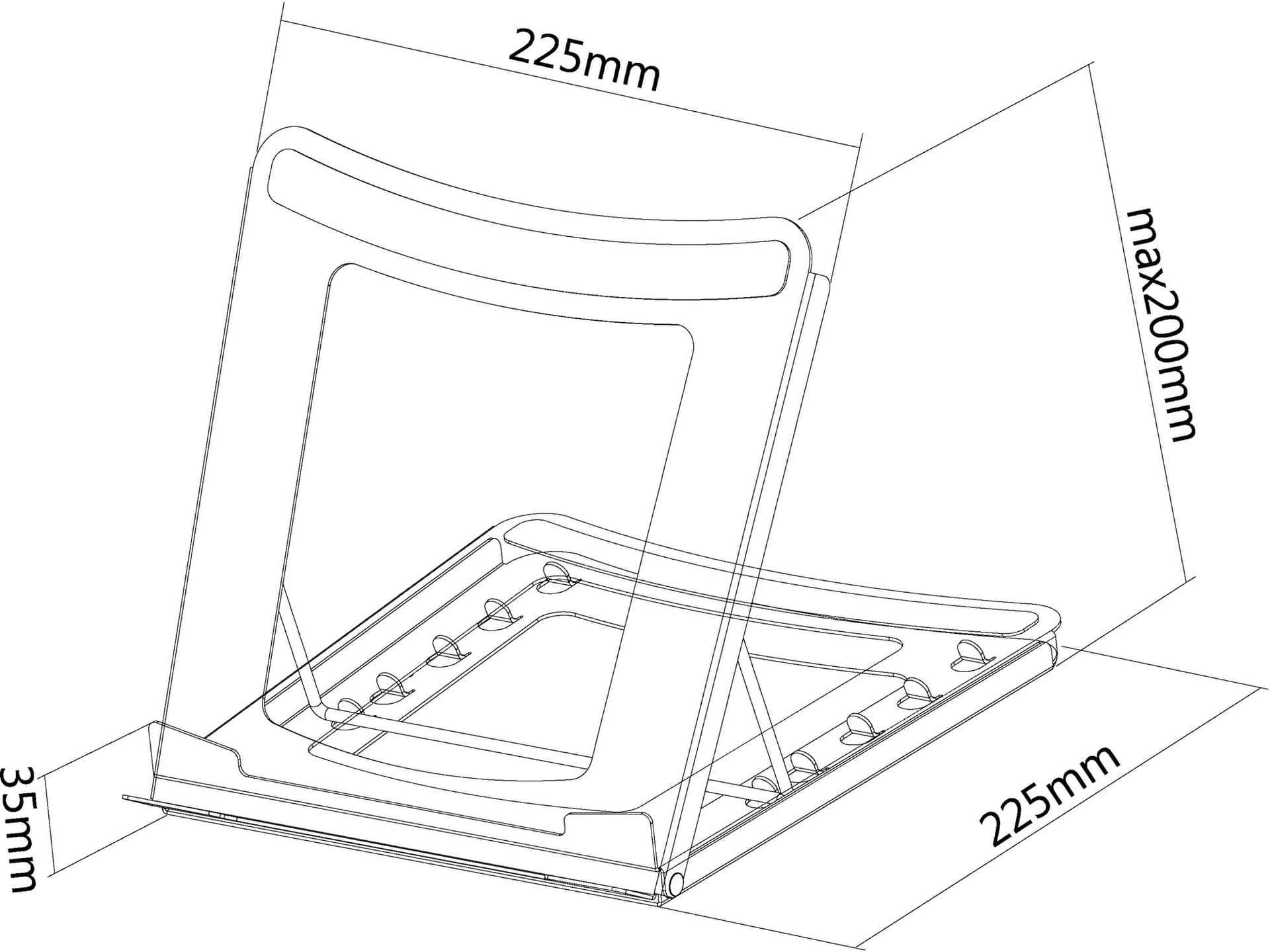 Laptopstandaard Neomounts NSLS075 zwart 2