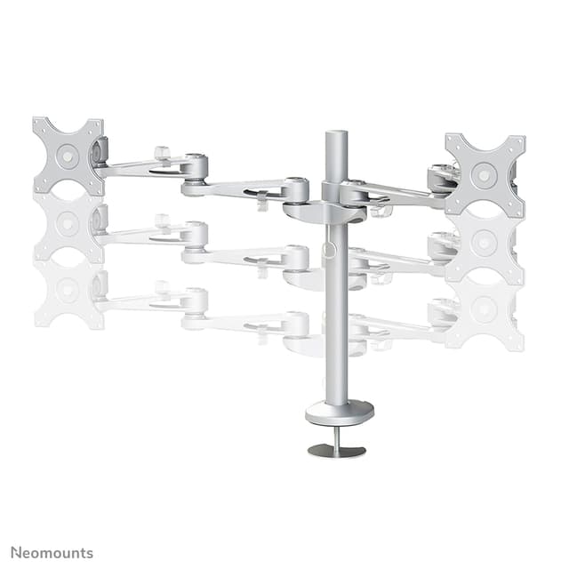 Monitorarm Neomounts D935DG 2x10-27" doorvoer zilvergrijs 5