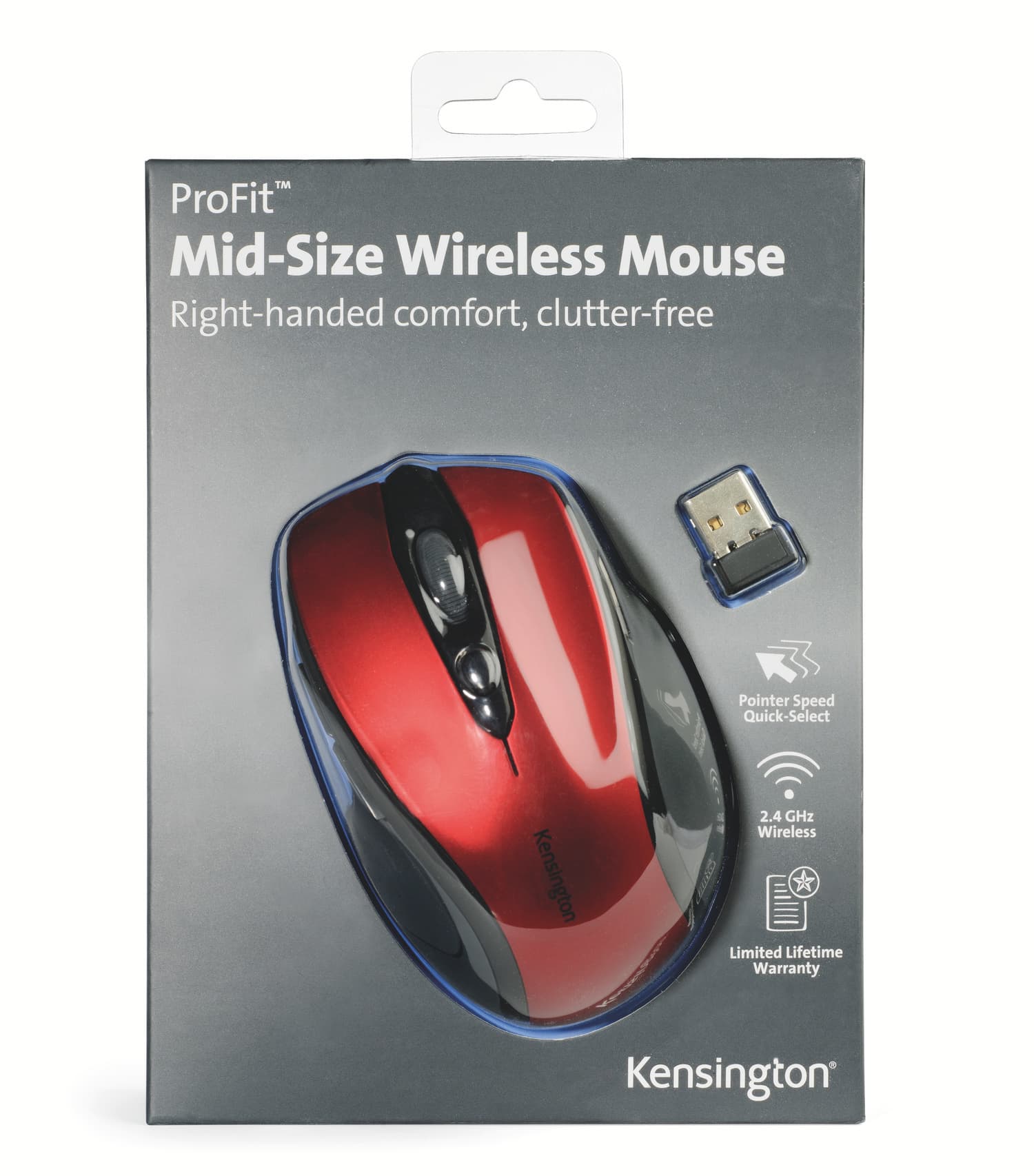 Muis Kensington Pro Fit draadloos mid-size rood 11