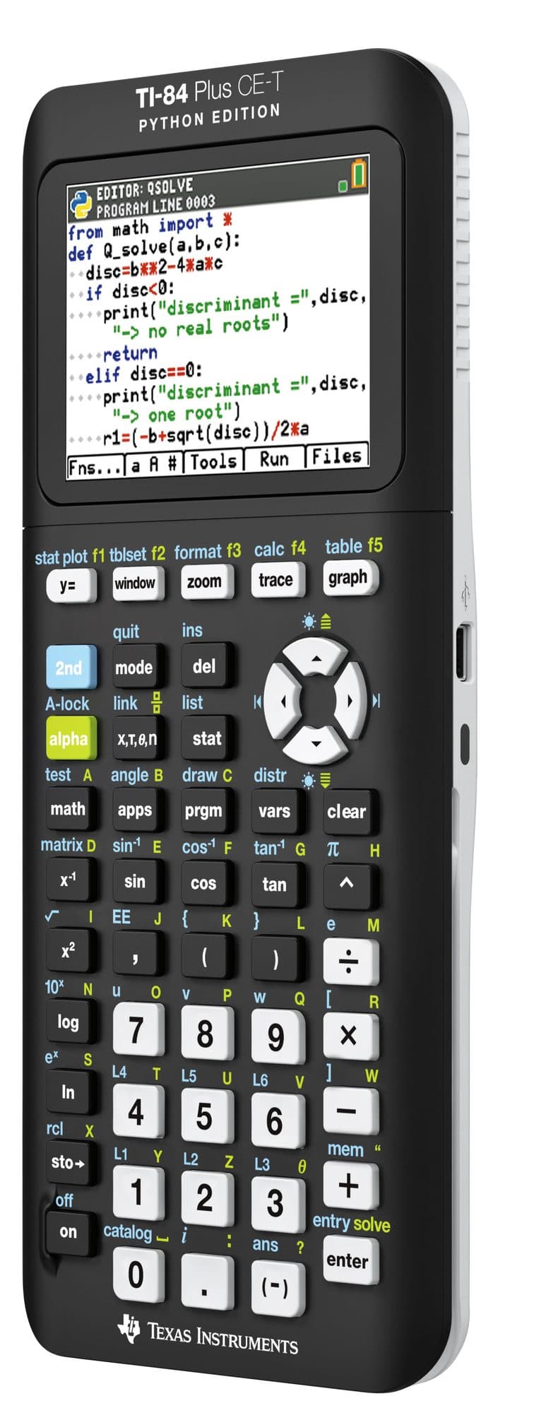 Rekenmachine TI-84 Plus CE-T Python Edition 2