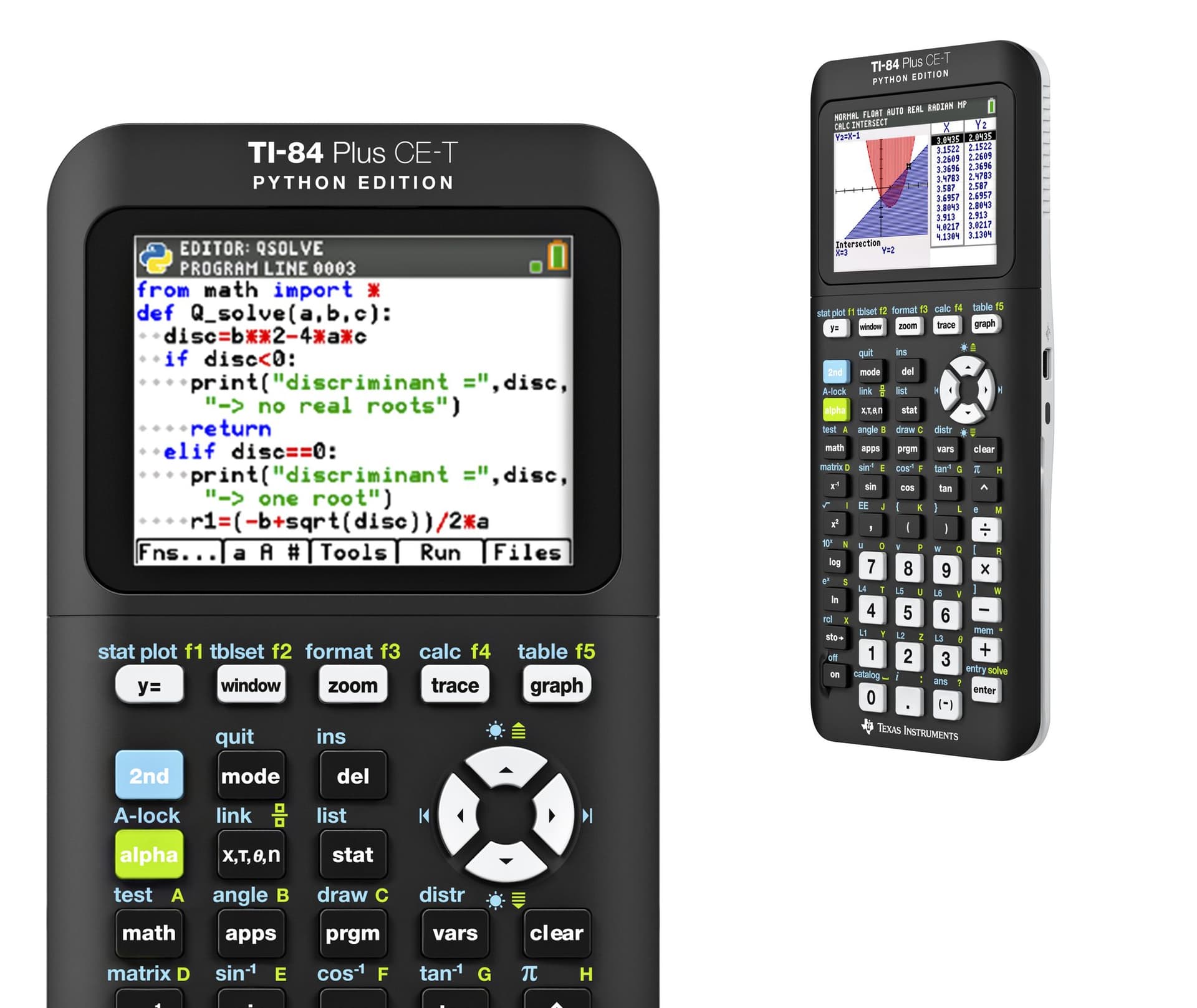 Rekenmachine TI-84 Plus CE-T Python Edition 3