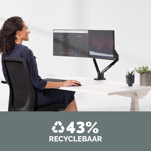 Monitorarm Fellowes Platinum Series dubbel horizontaal 7