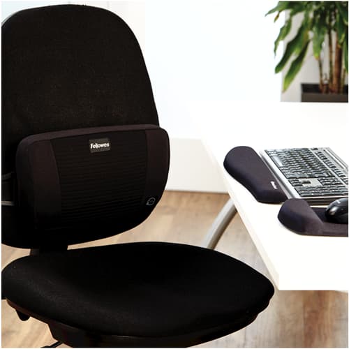 Polssteun Fellowes Plush Touch zwart 2