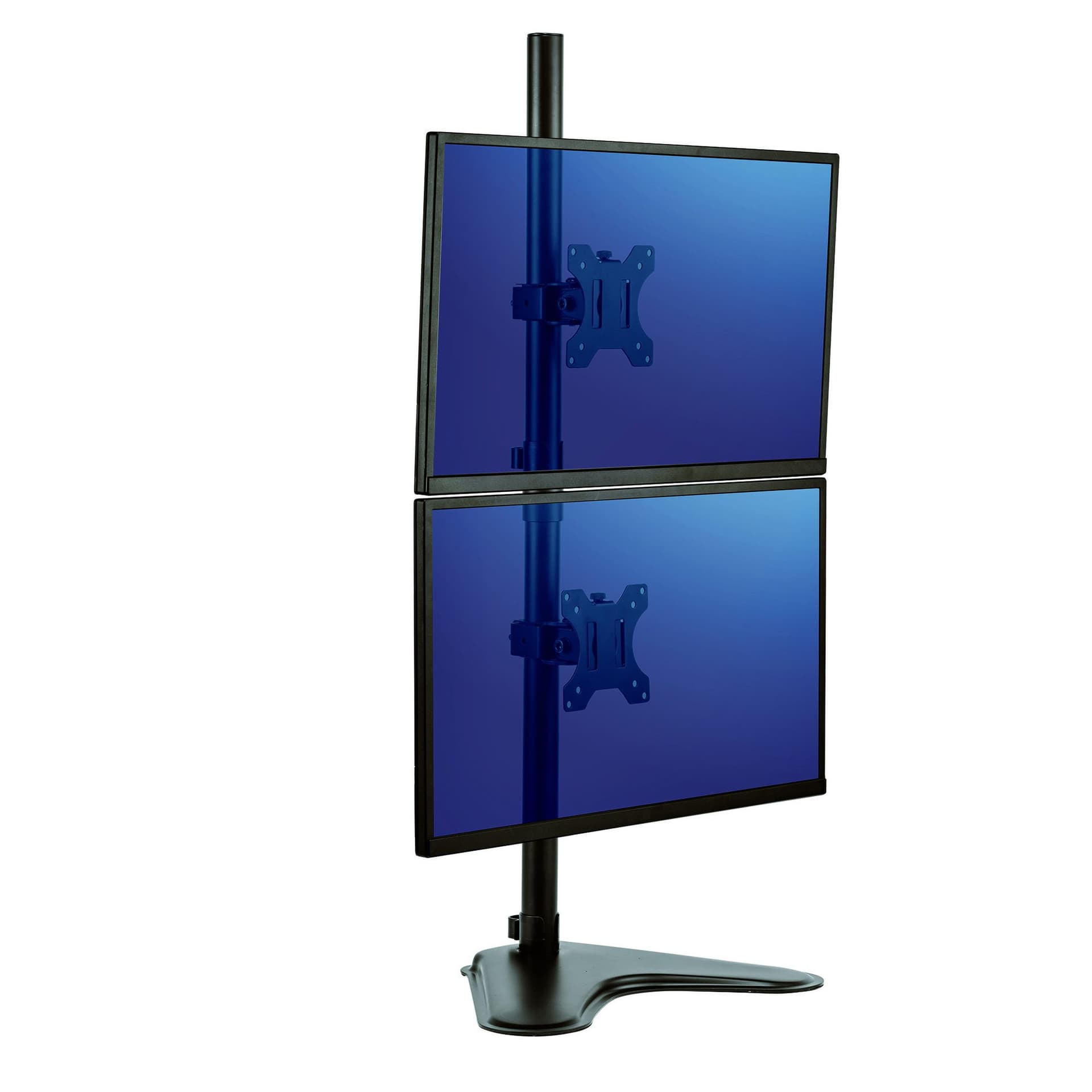 Monitorarm Fellowes Seasa dubbel verticaal vrijstaand zwart 2