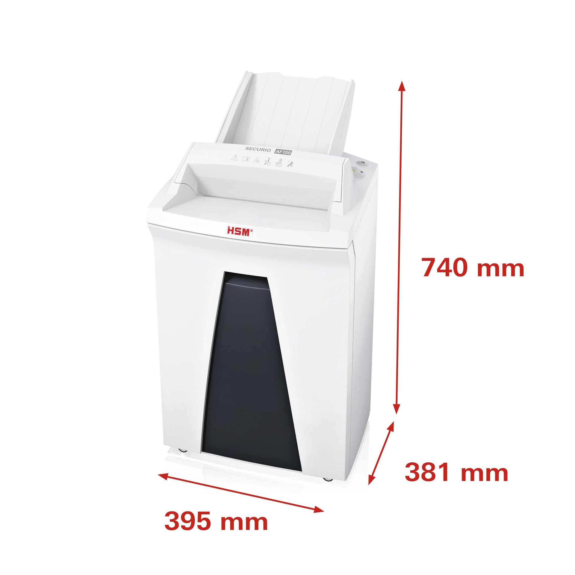 Papiervernietiger HSM Securio AF150 snippers 4,5x30mm 2
