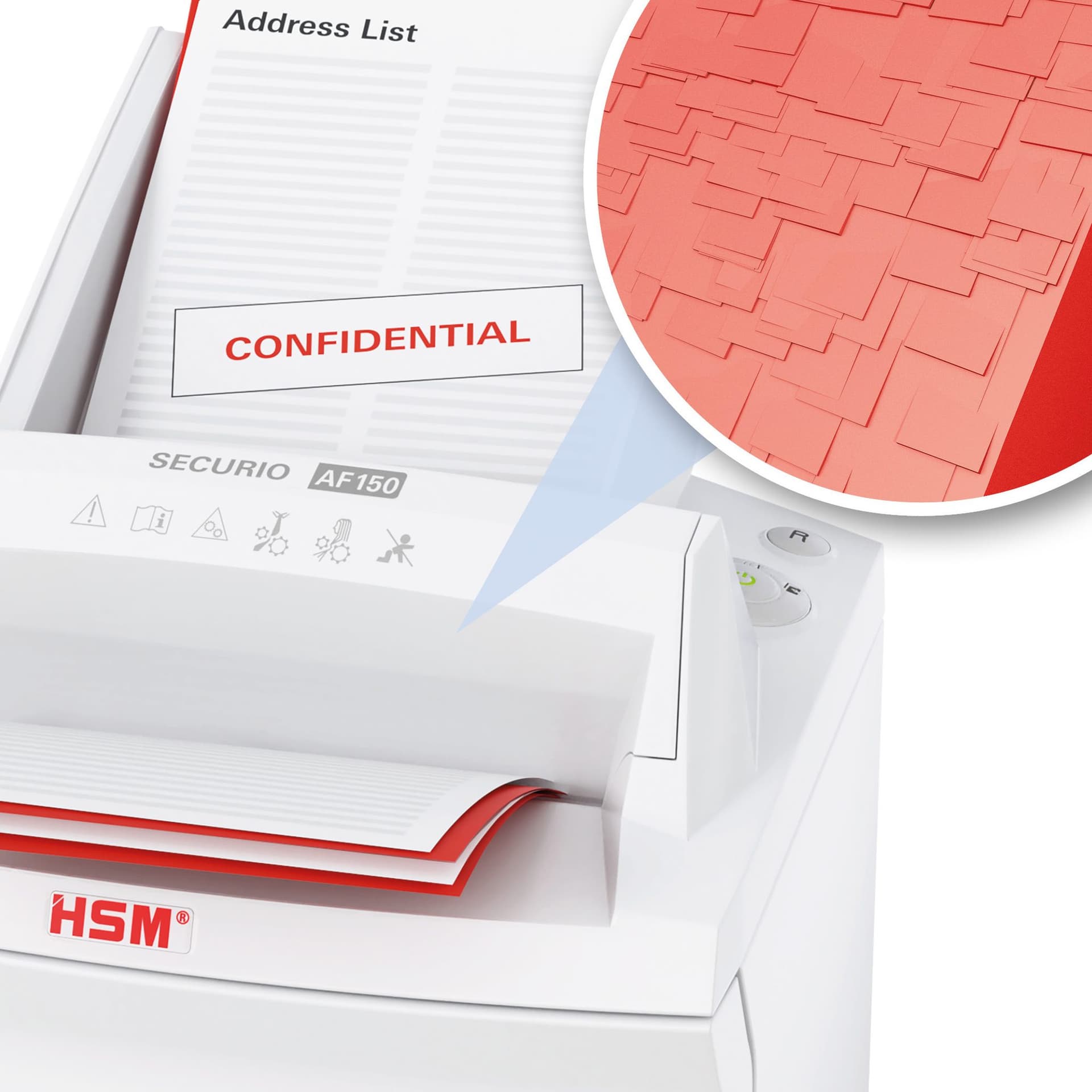 Papiervernietiger HSM Securio AF150 snippers 4,5x30mm 5