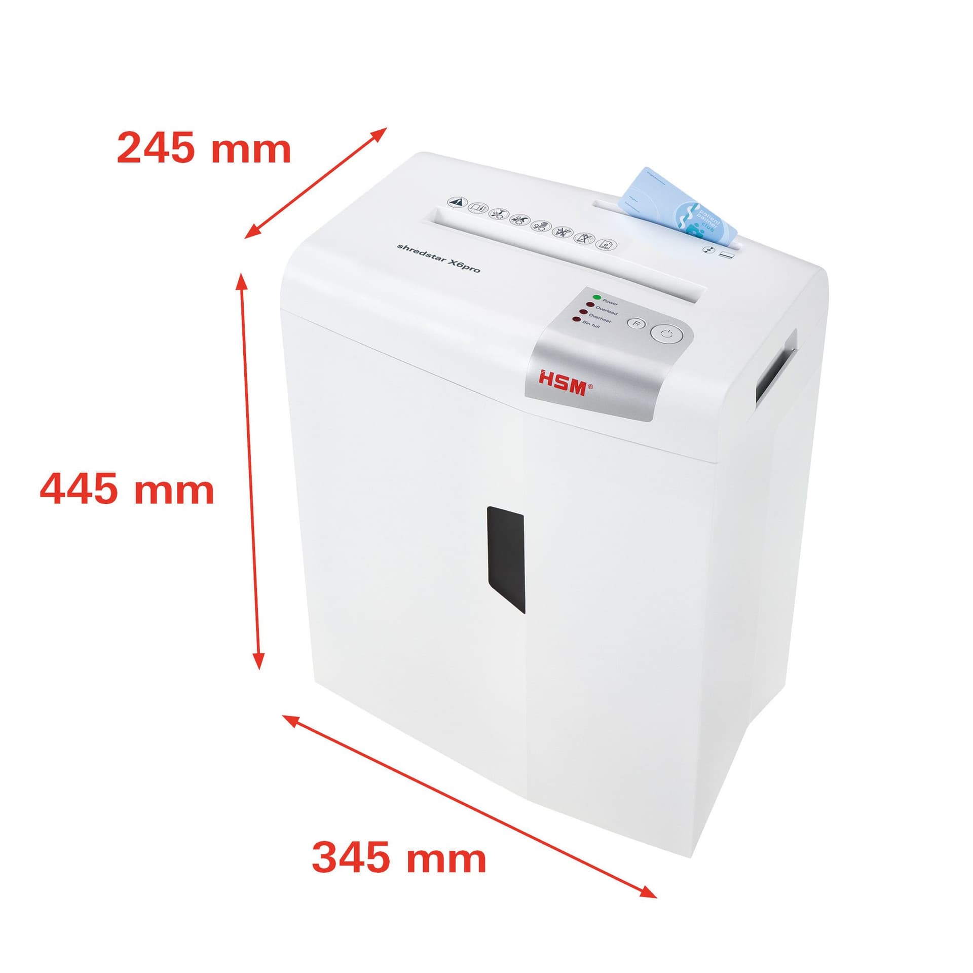 Papiervernietiger HSM shredstar X6pro snippers 2x15mm 2