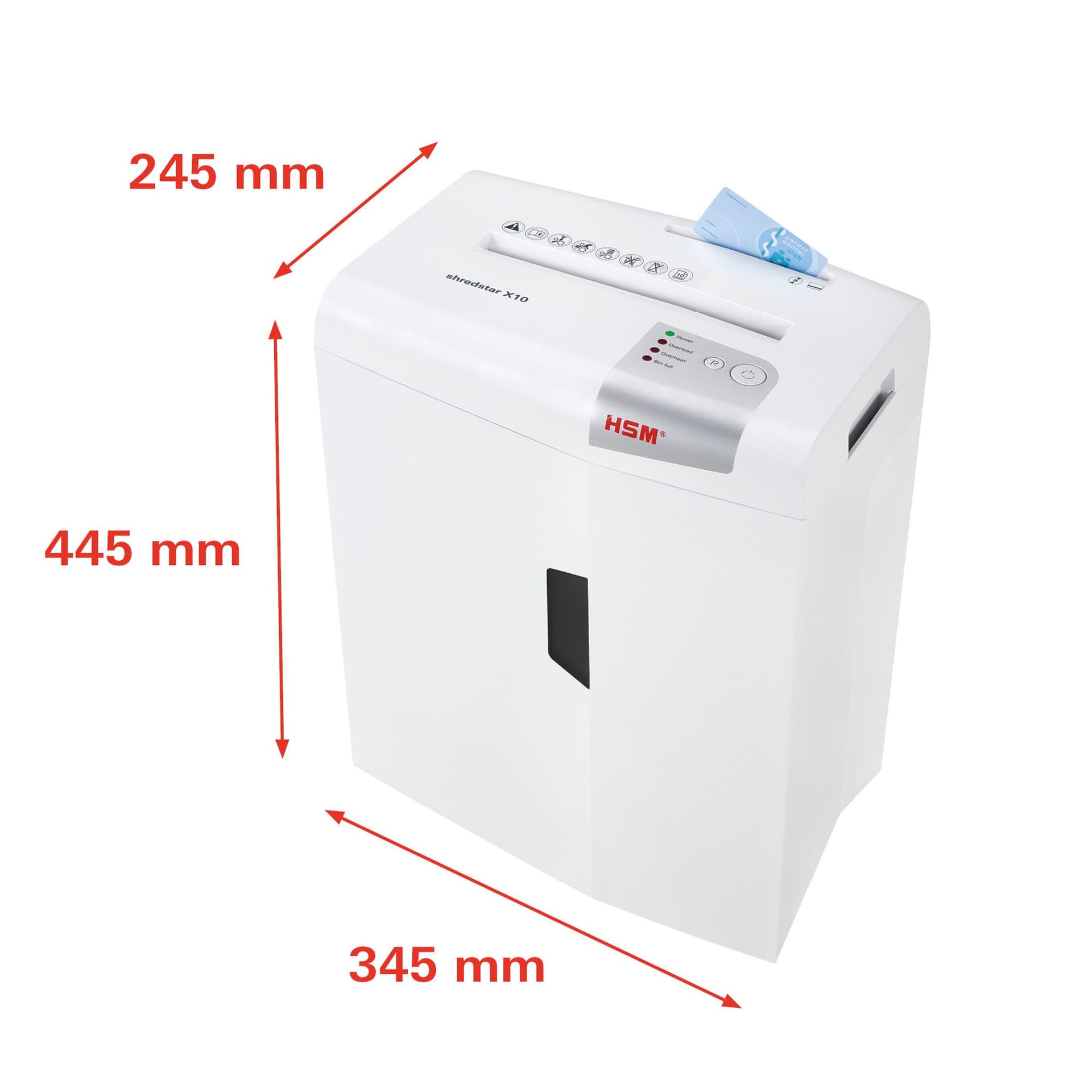 Papiervernietiger HSM shredstar X10 snippers 4.5x30mm 2