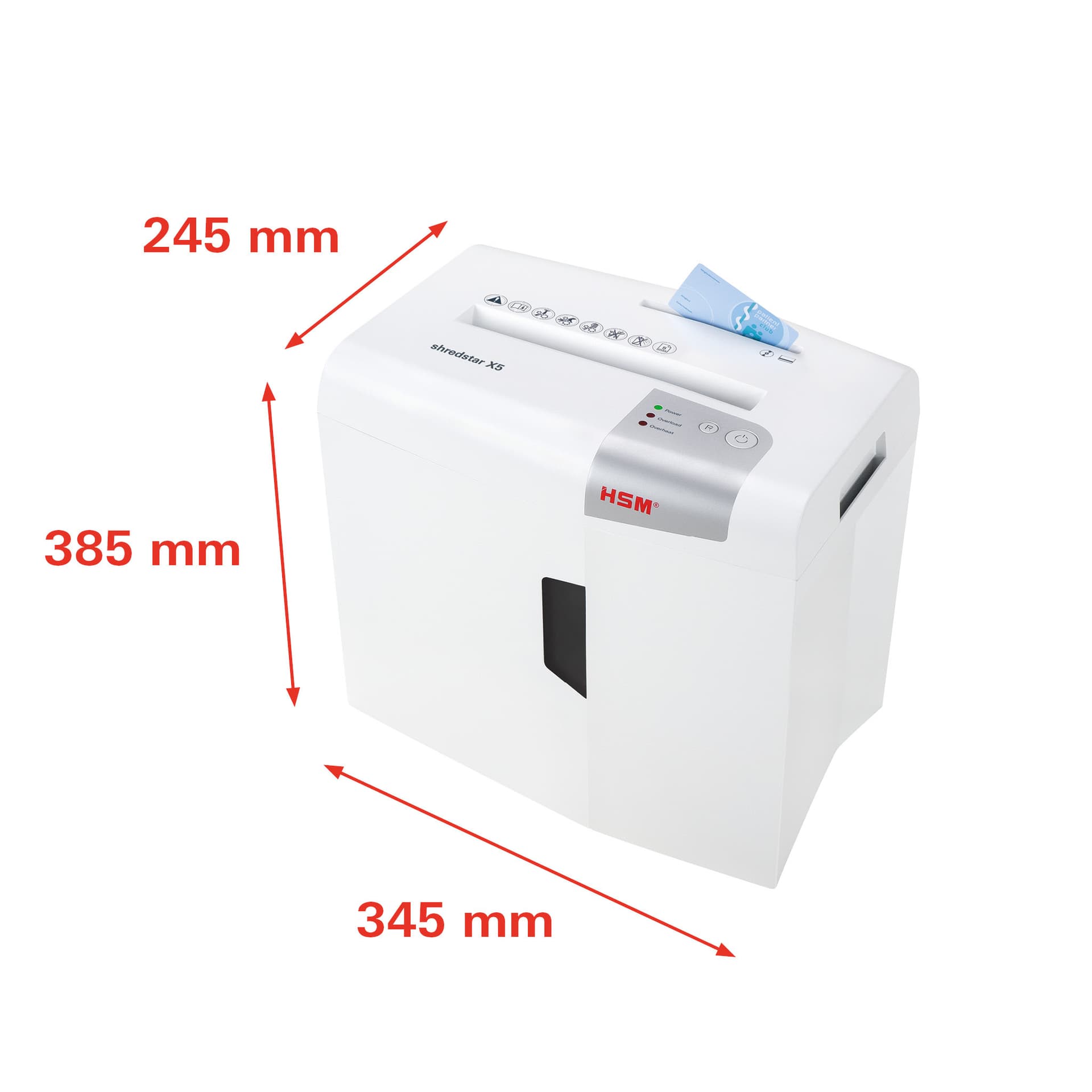 Papiervernietiger HSM shredstar X5 snippers 4.5x30mm 2
