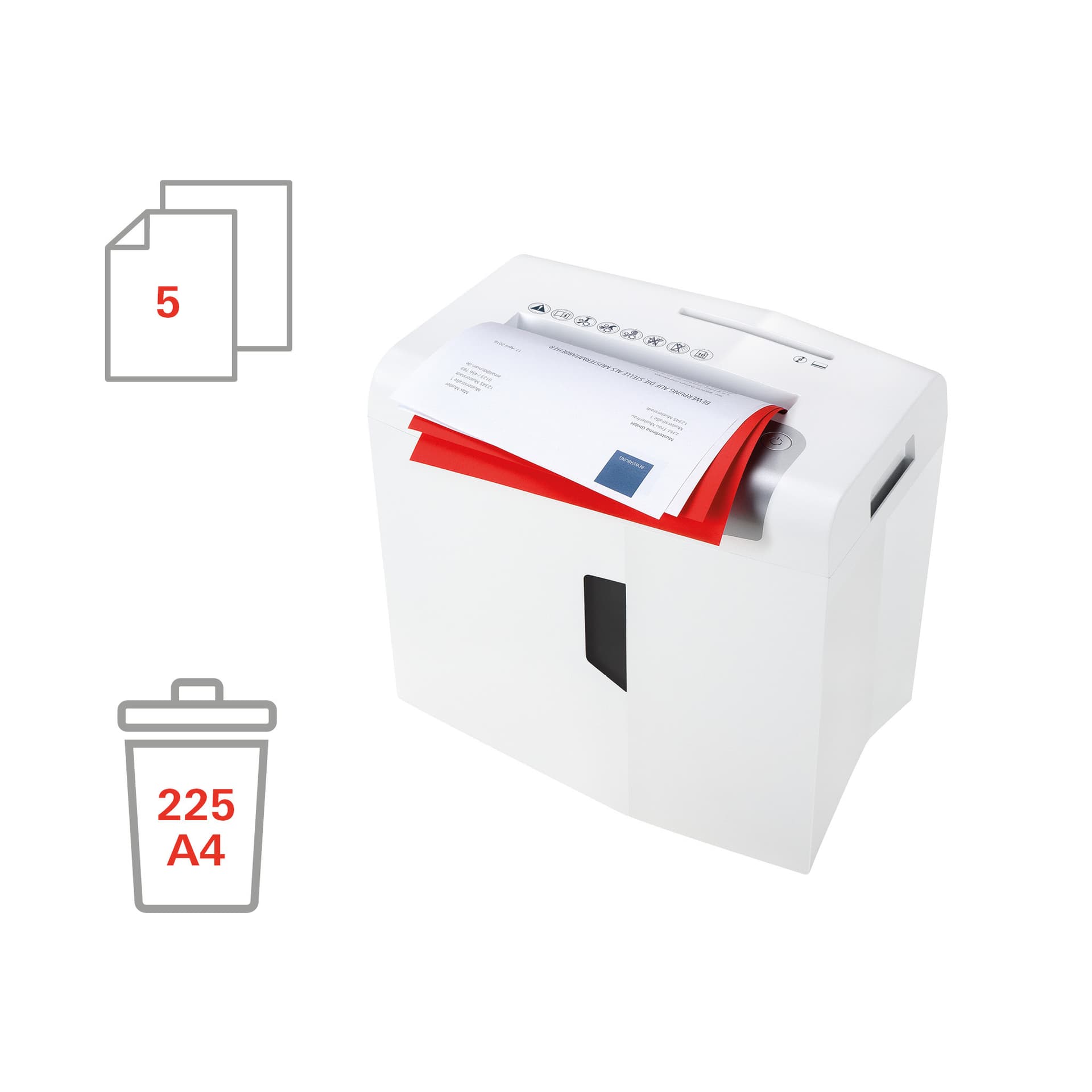Papiervernietiger HSM shredstar X5 snippers 4.5x30mm 4