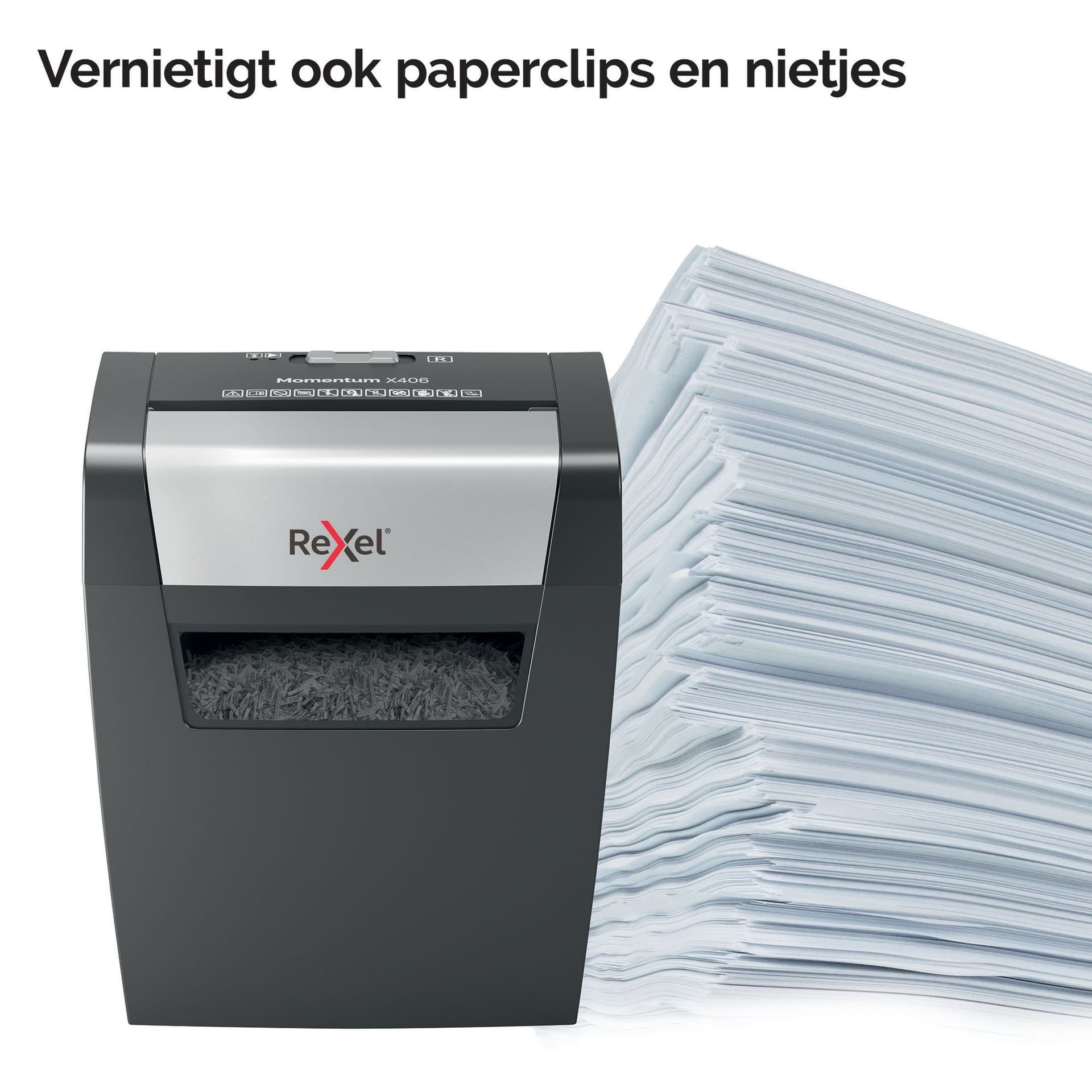 Papiervernietiger Rexel Momentum X406 snippers 4x28mm 8