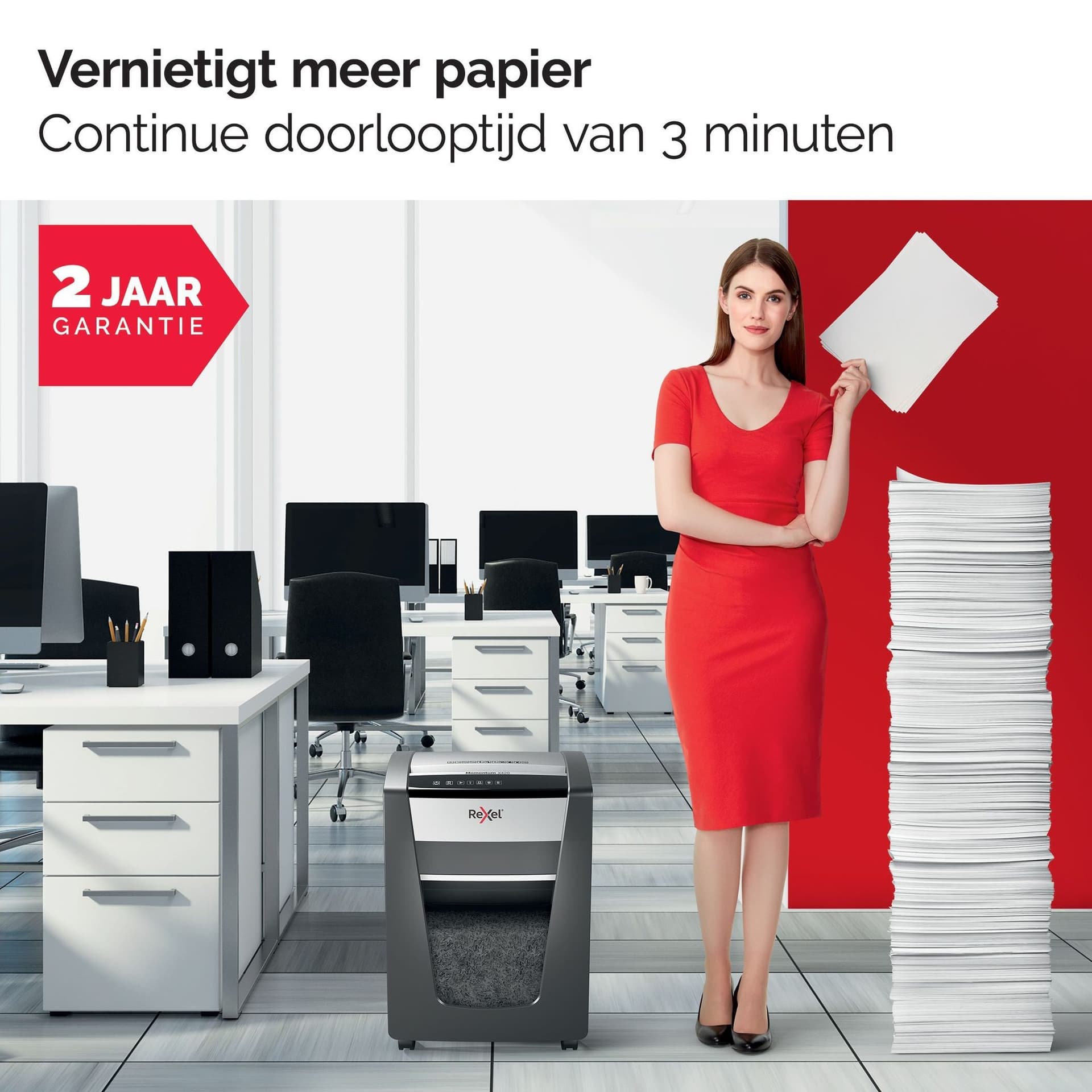 Papiervernietiger Rexel Momentum X406 snippers 4x28mm 9
