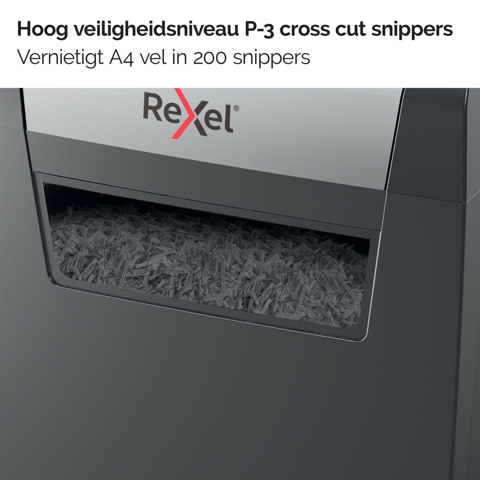 Papiervernietiger Rexel Momentum X308 snippers 5x42mm 5