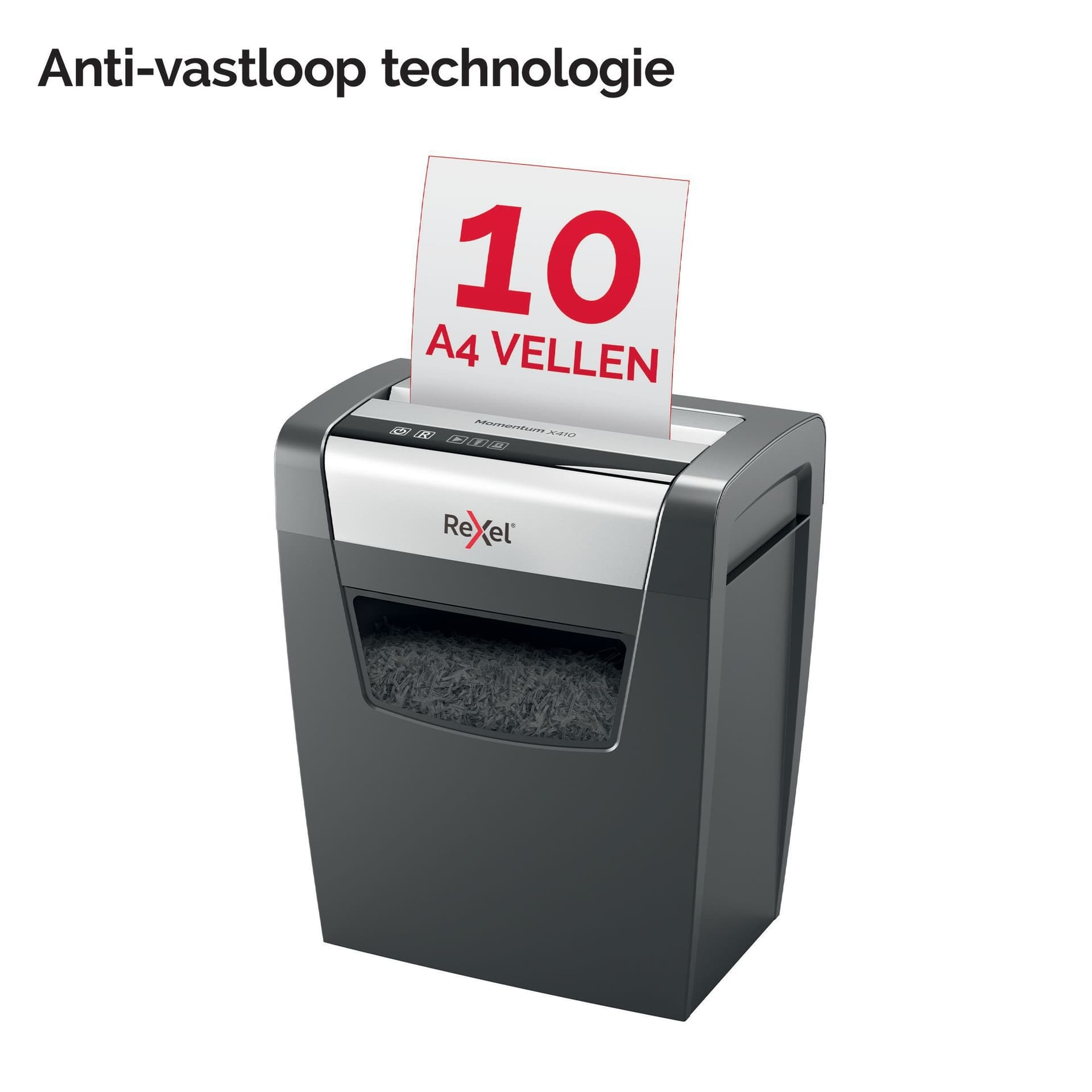Papiervernietiger Rexel Momentum X410 snippers 4x28mm 4
