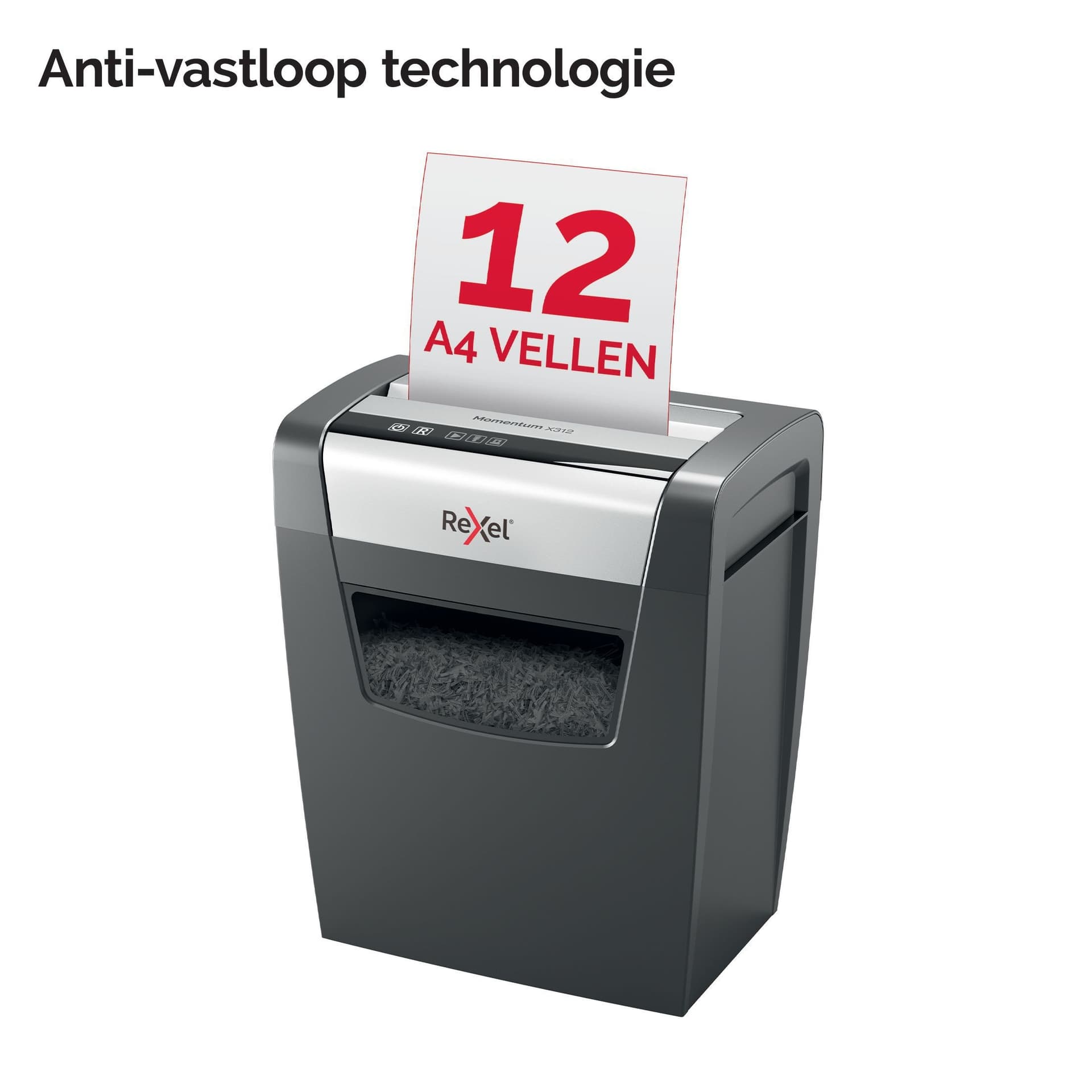 Papiervernietiger Rexel Momentum X312 snippers 5x42mm 4