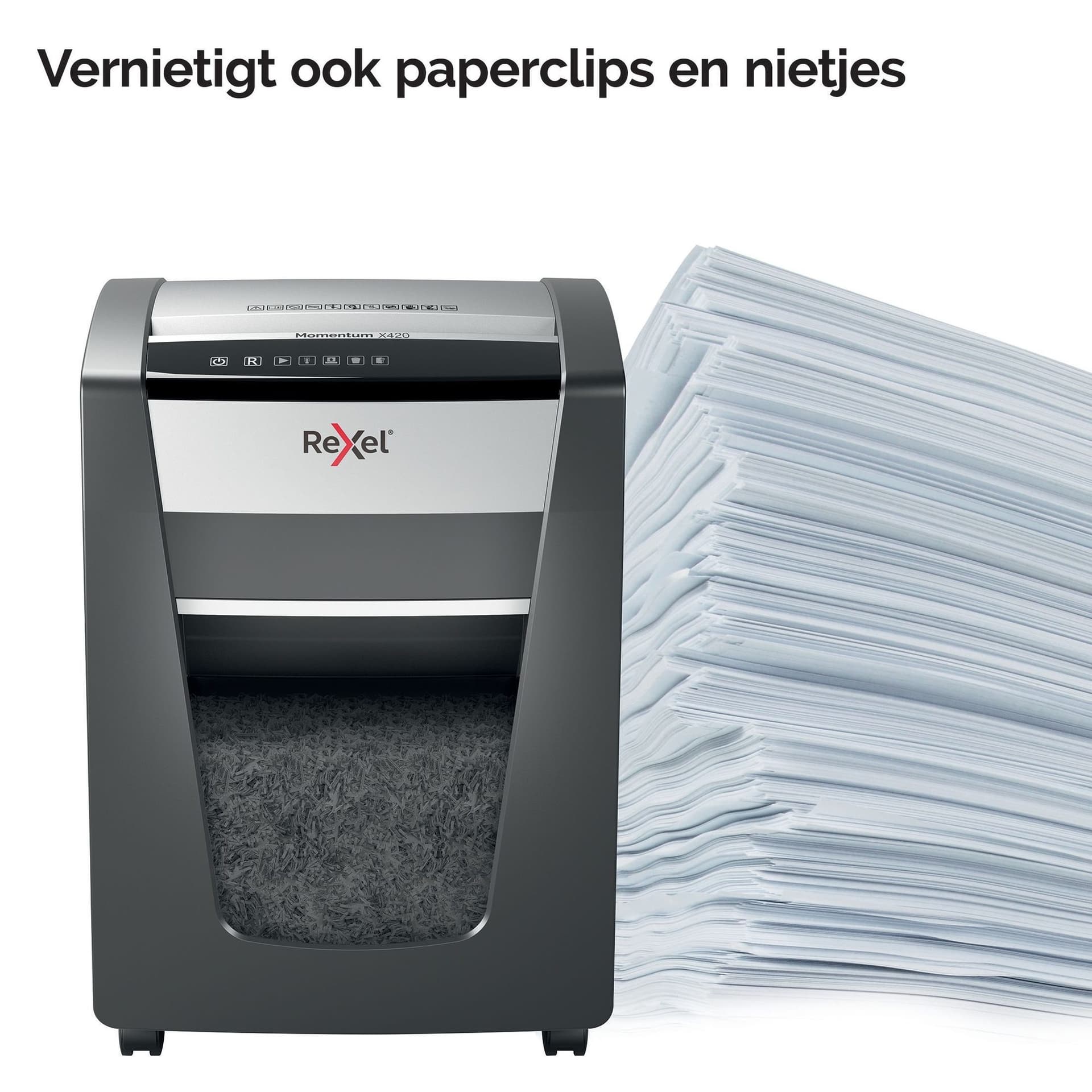 Papiervernietiger Rexel Momentum X420 snippers 4x40mm 8