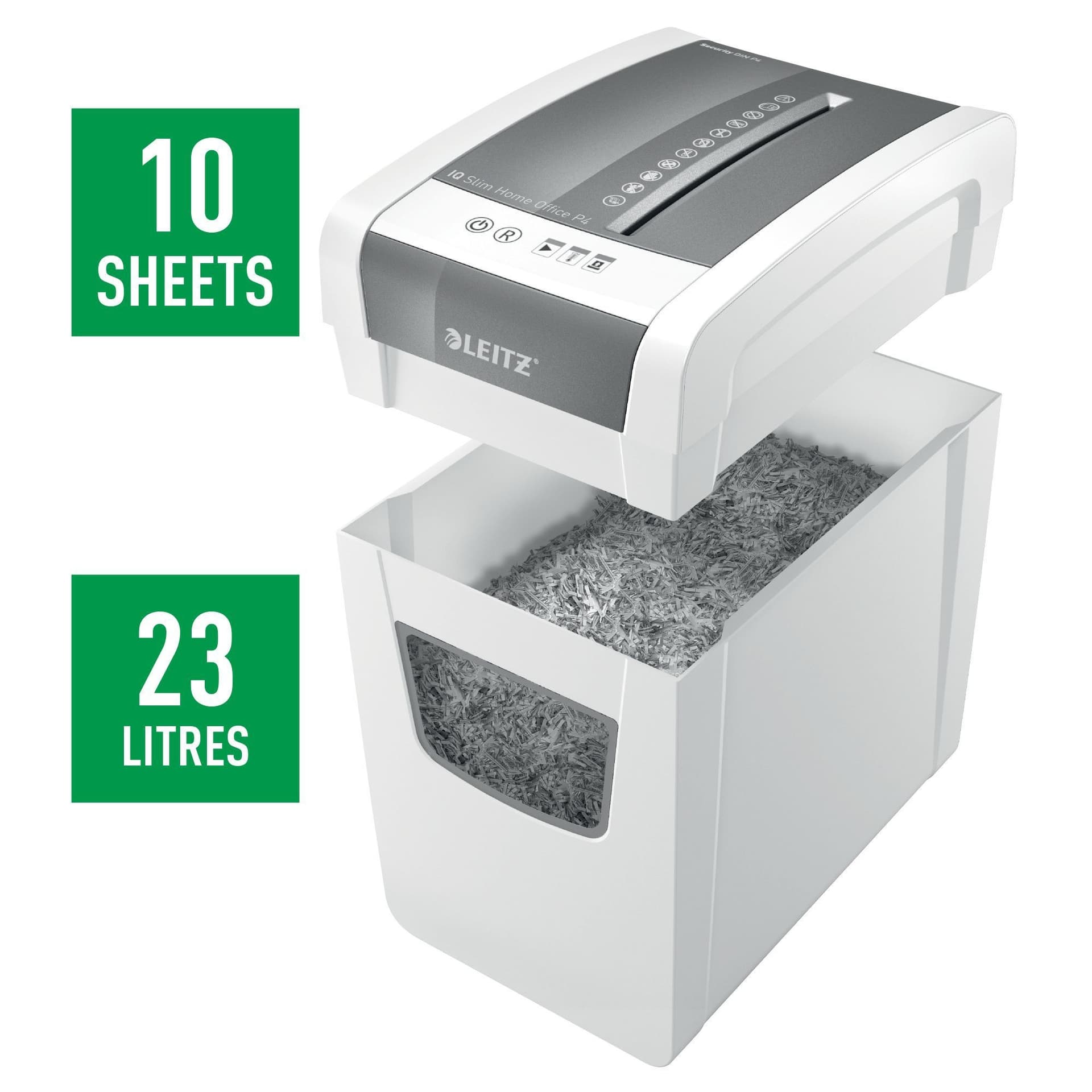 Papiervernietiger Leitz IQ Slim Home Office P4 snippers 4x28mm 5