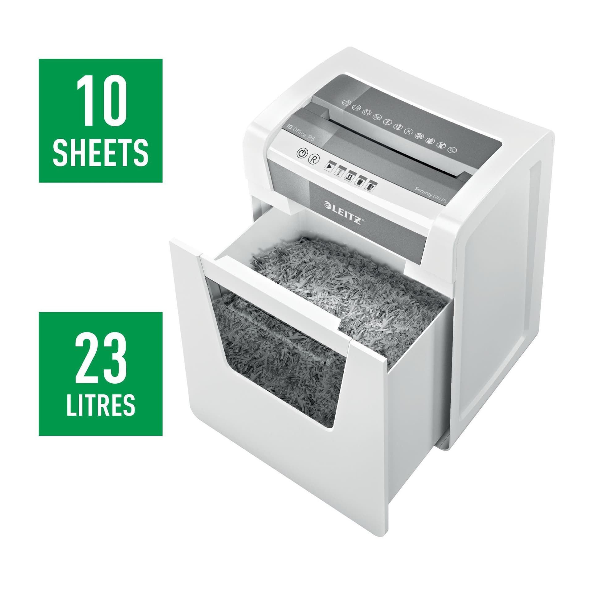 Papiervernietiger Leitz IQ Office P5 snippers 2x15mm 5
