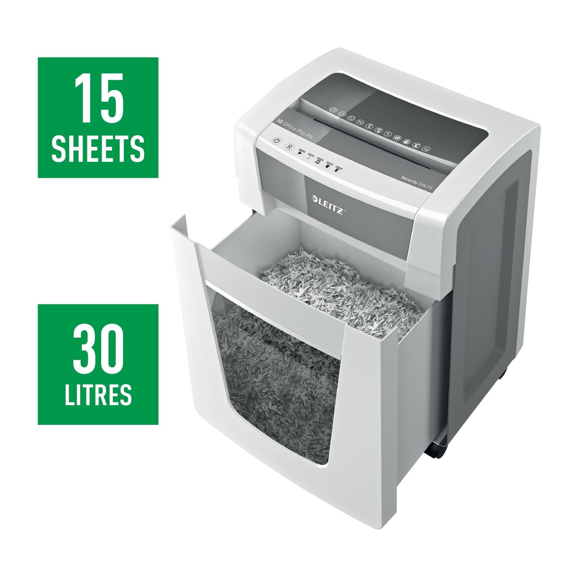 Papiervernietiger Leitz IQ Office Pro P5 snippers 2x15mm 5