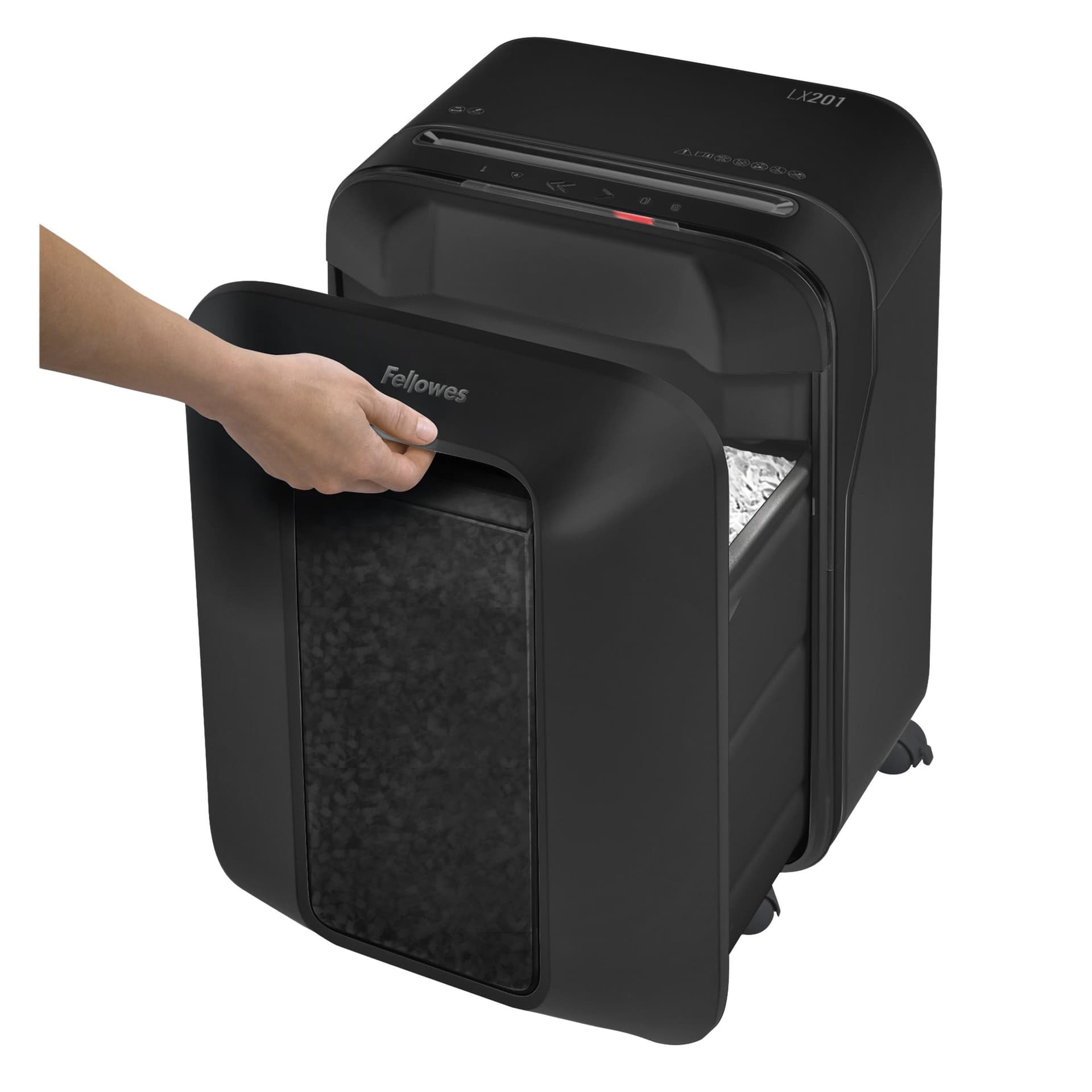 Papiervernietiger Fellowes Powershred LX201 snippers 2x12mm zwart 3