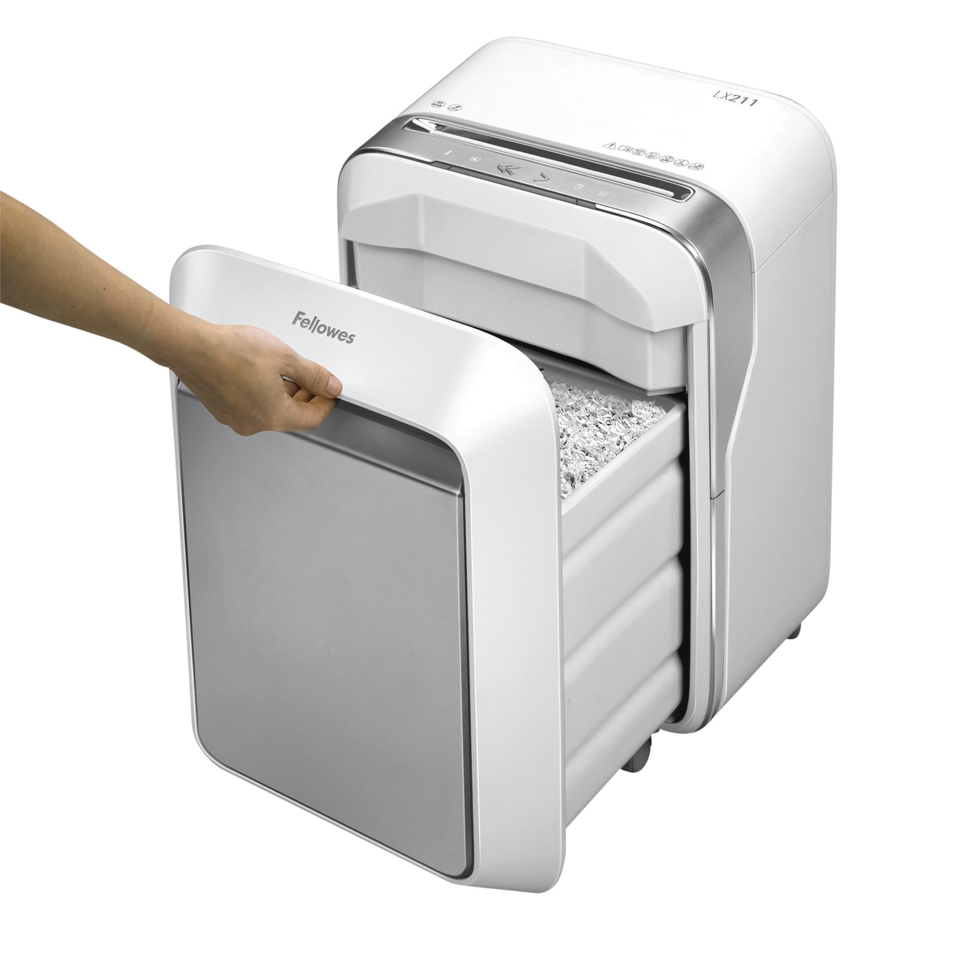 Papiervernietiger Fellowes Powershred LX211 snippers 2x12mm wit 3