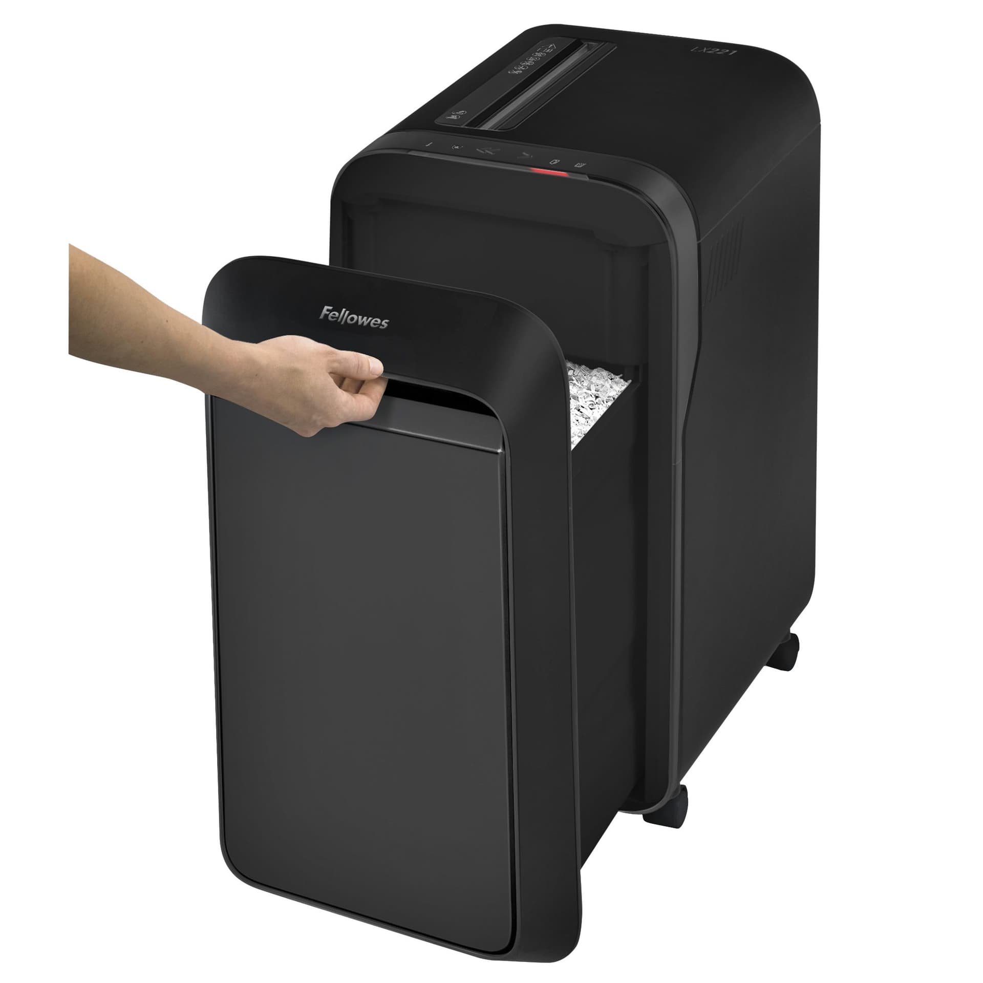 Papiervernietiger Fellowes Powershred LX221 snippers 2x12mm zwart 3