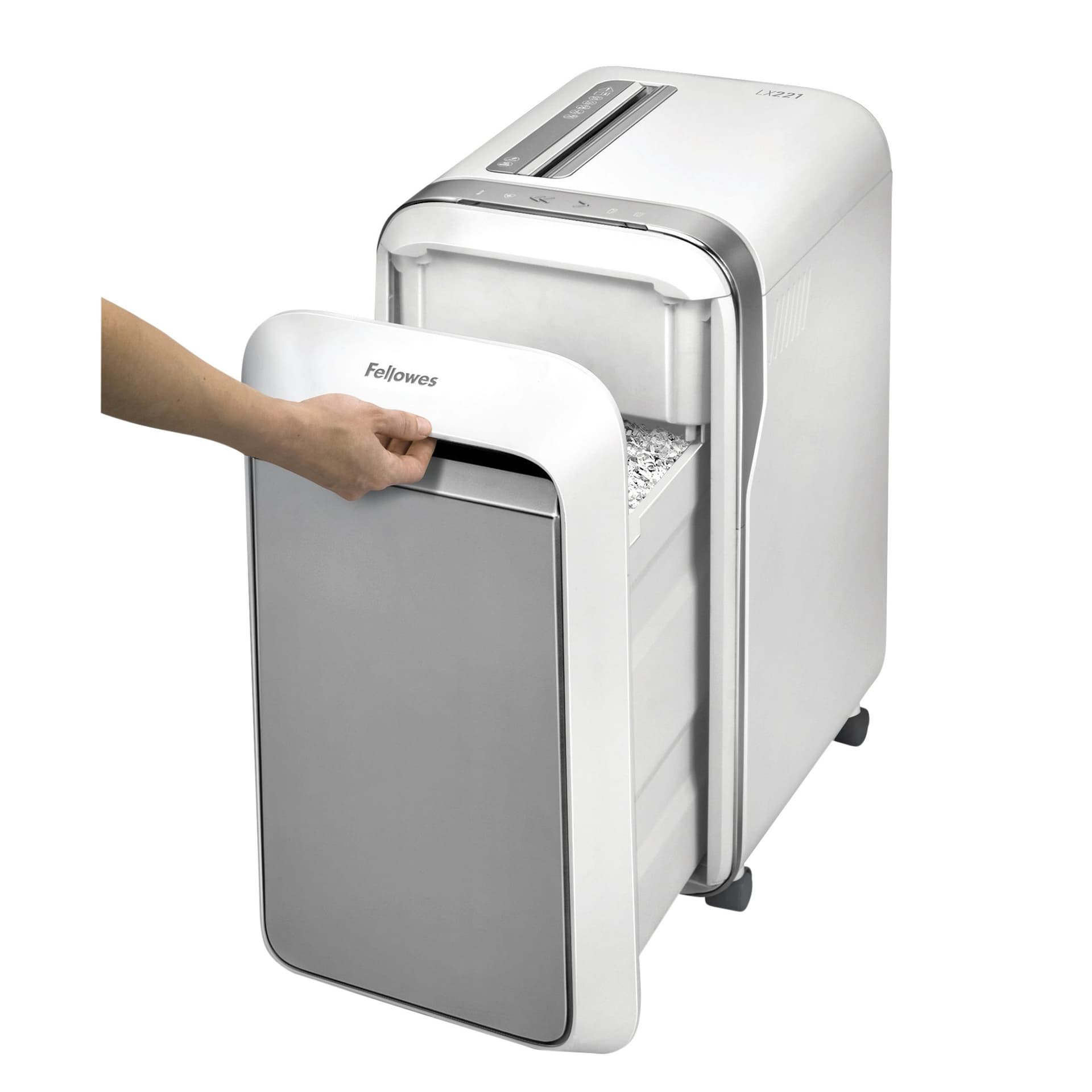 Papiervernietiger Fellowes Powershred LX221 snippers 2x12mm wit 3