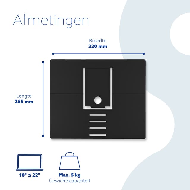 Laptopstandaard R-Go Riser Attachable 4