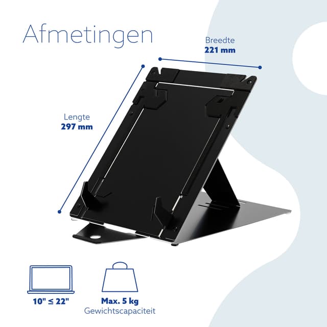 Laptopstandaard R-Go Riser DUO 5