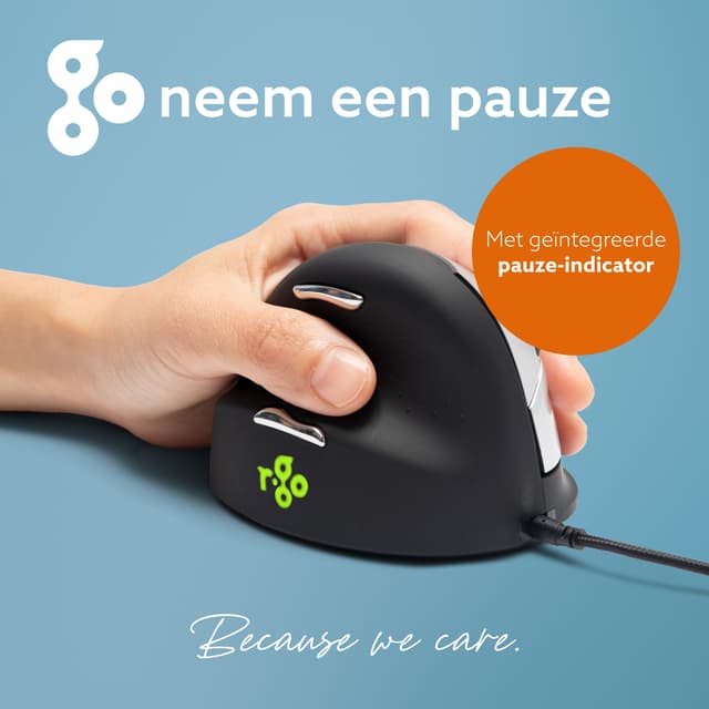 Ergonomisch muis R-Go HE Break Draad Links M 3