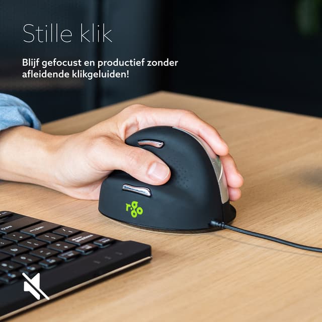 Ergonomisch muis R-Go HE Break Draad Links M 4