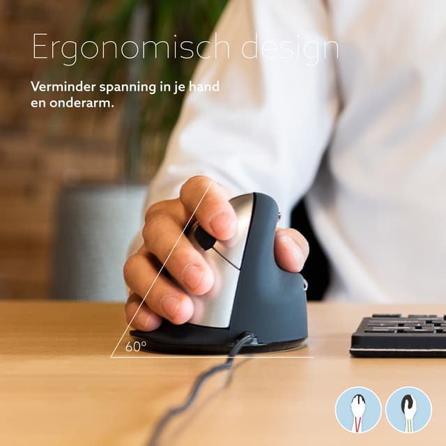 Ergonomisch muis R-Go HE Break Draad Rechts L 2